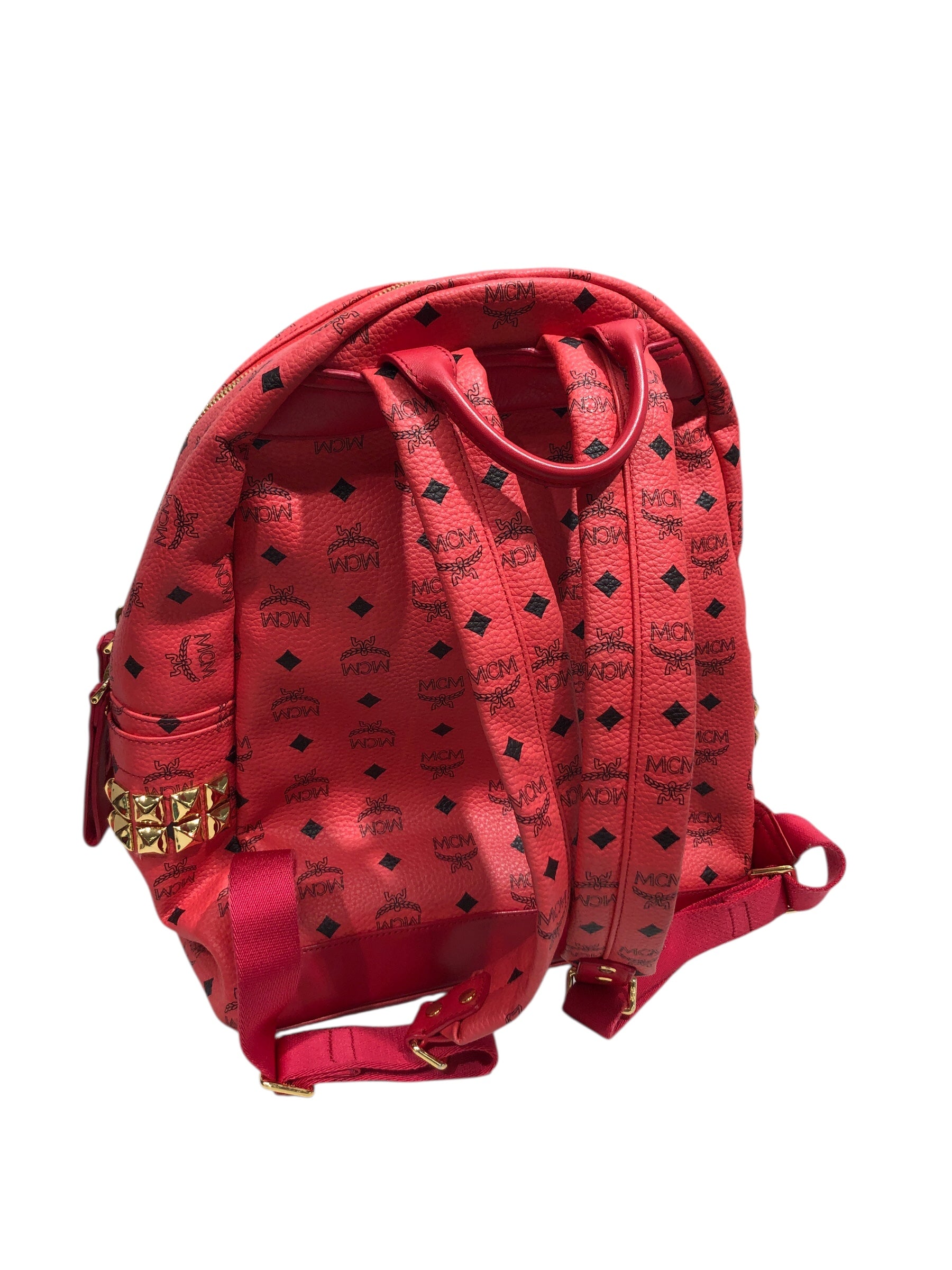 MCM/Backpack/Monogram/Leather/PNK/ view 2