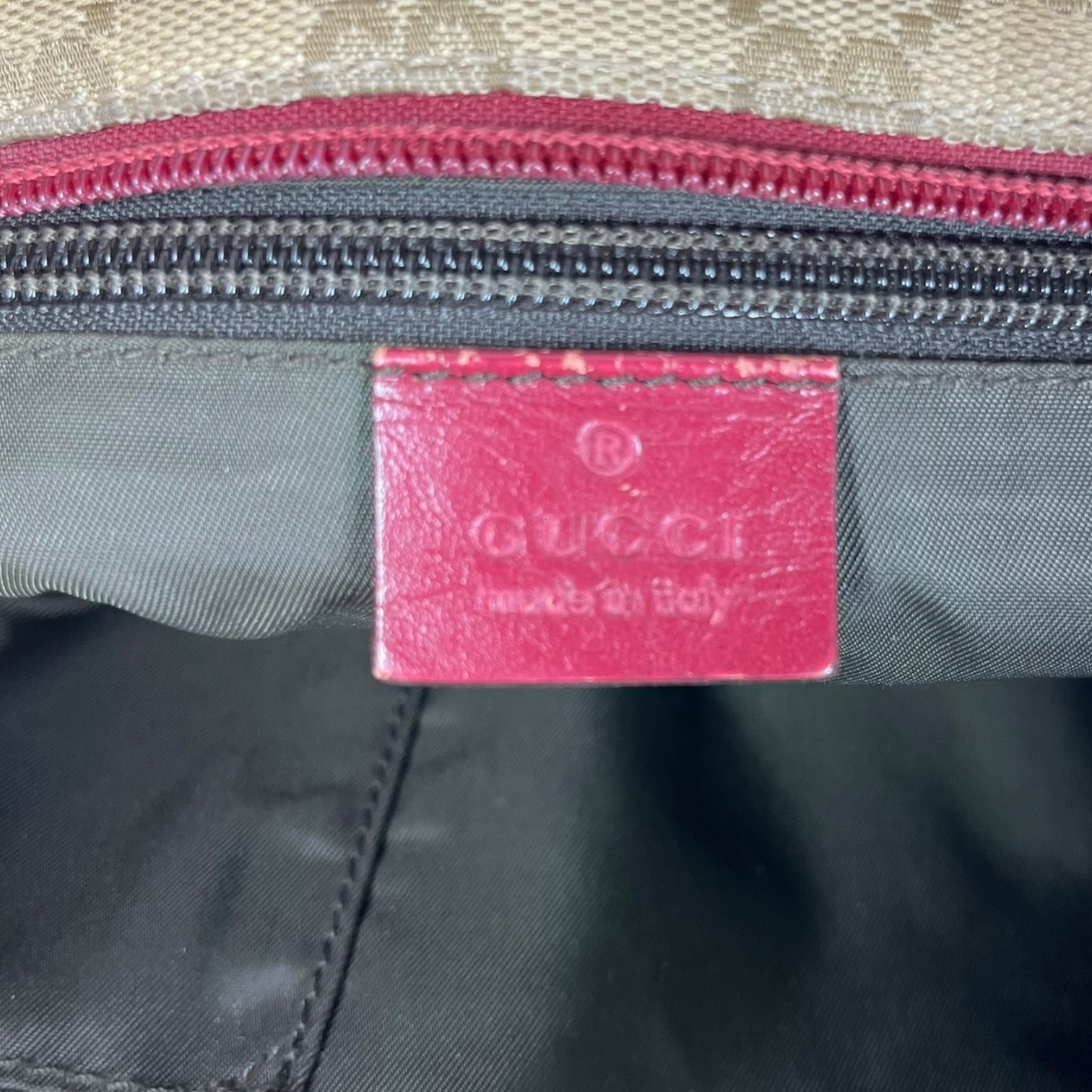 GUCCI/Bag/Monogram/Nylon/BEG/RED/WHITE STRAP view 4