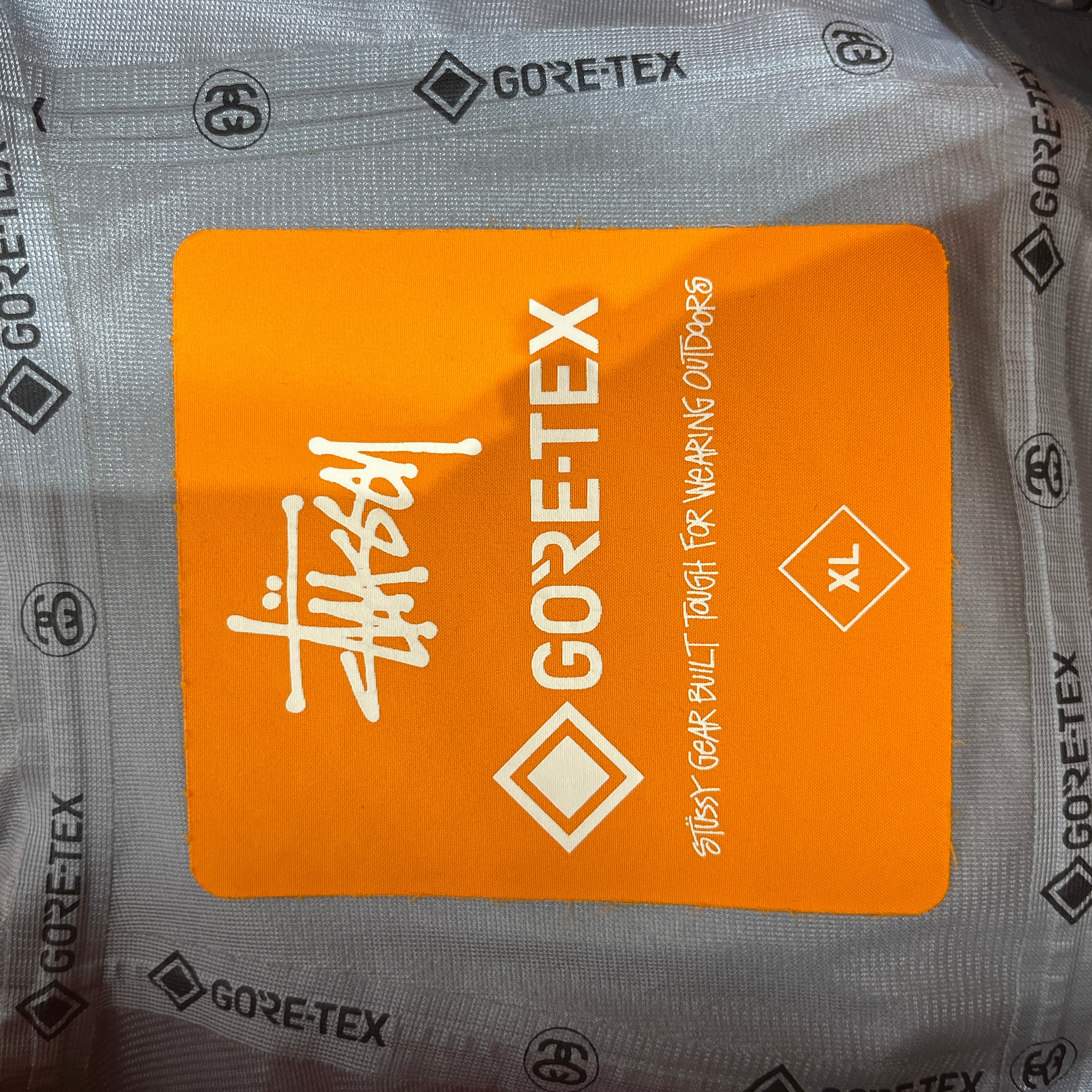 STUSSY/Windbreaker/XL/Nylon/ORN/Goretex Hooded Shell Zip view 3