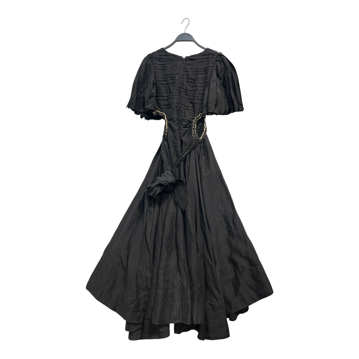AJE/SS Dress/8/Cotton/BLK/SIDE GOLD CHAIN CUT OUTS view 2