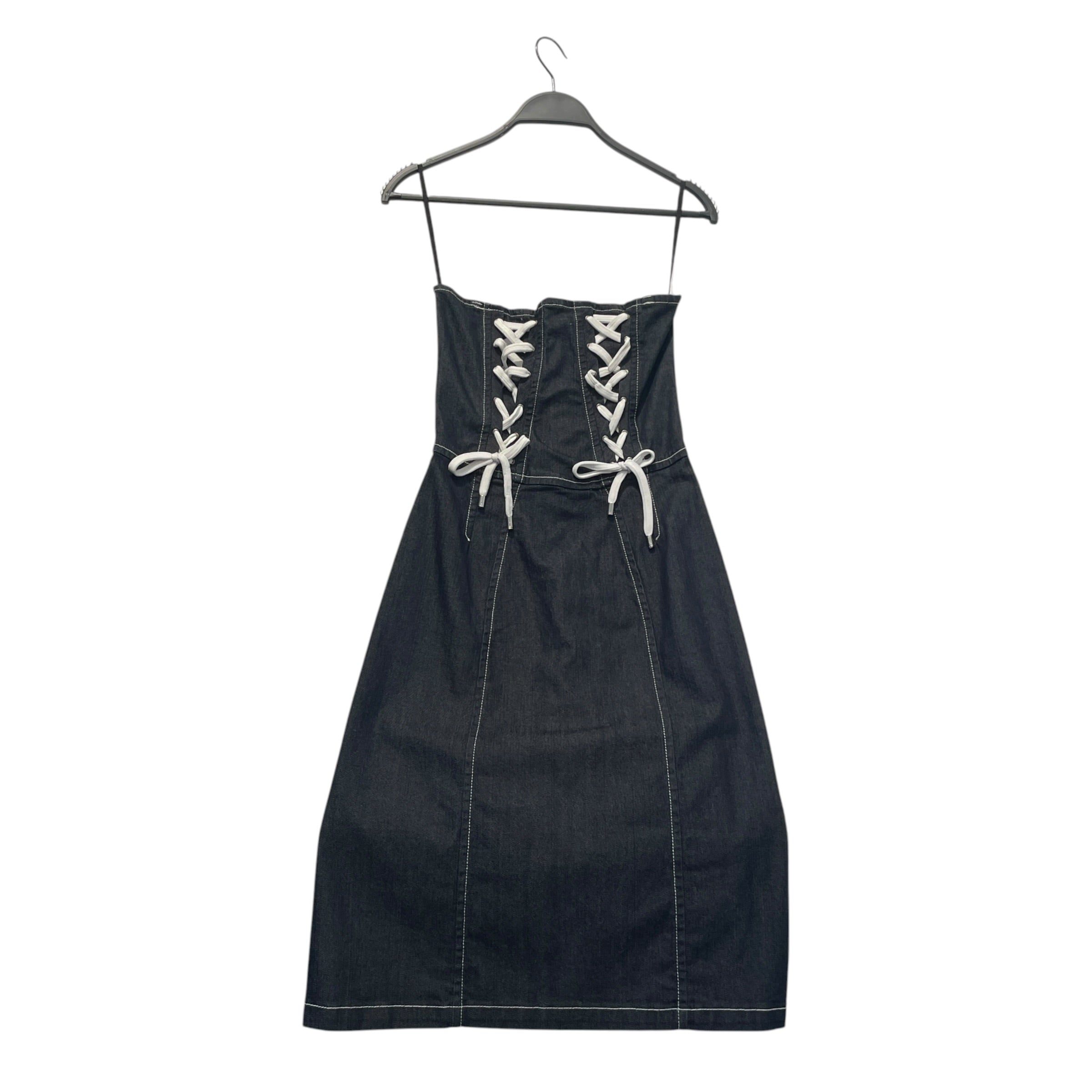 DOLCE&GABBANA/SL Dress/38/Denim/NVY/Lace Up view 1