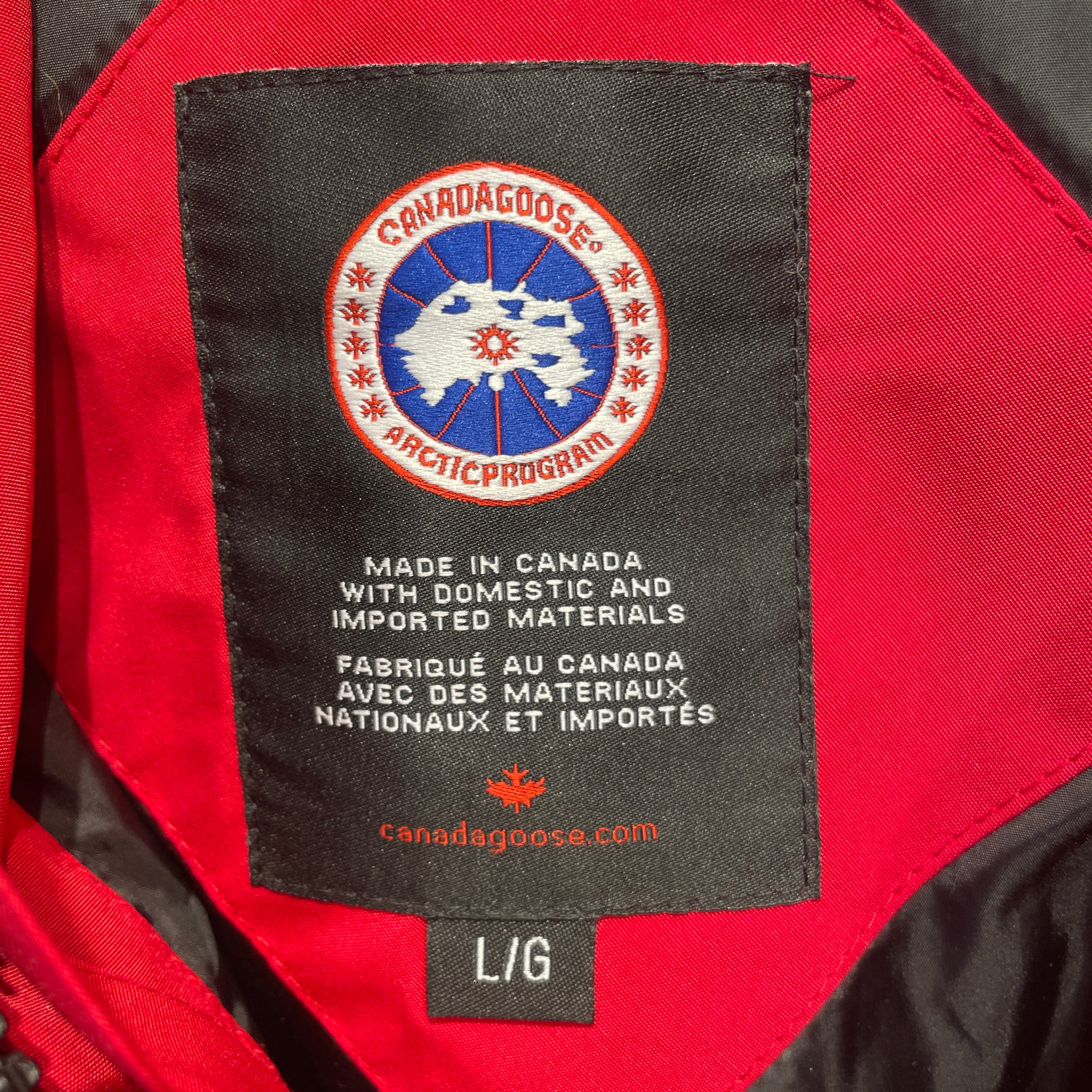 CANADA GOOSE/Mod Parka/L/Cotton/RED/ view 3