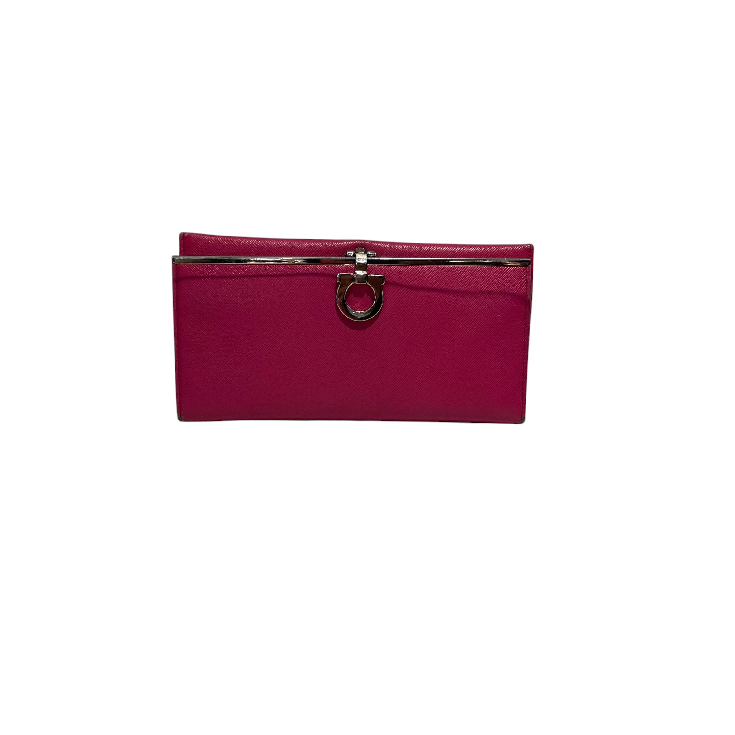 Salvatore Ferragamo/Long Wallet/Leather/PNK/L's/Gancini Continental Wallet view 1