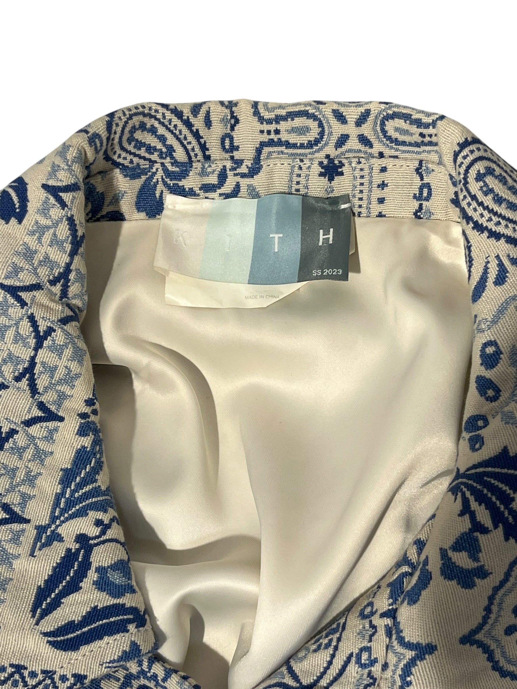 KITH/Jacket/XXL/Cotton/BLU/Paisley/Jacquard Tapestry Coaches Jkt view 3