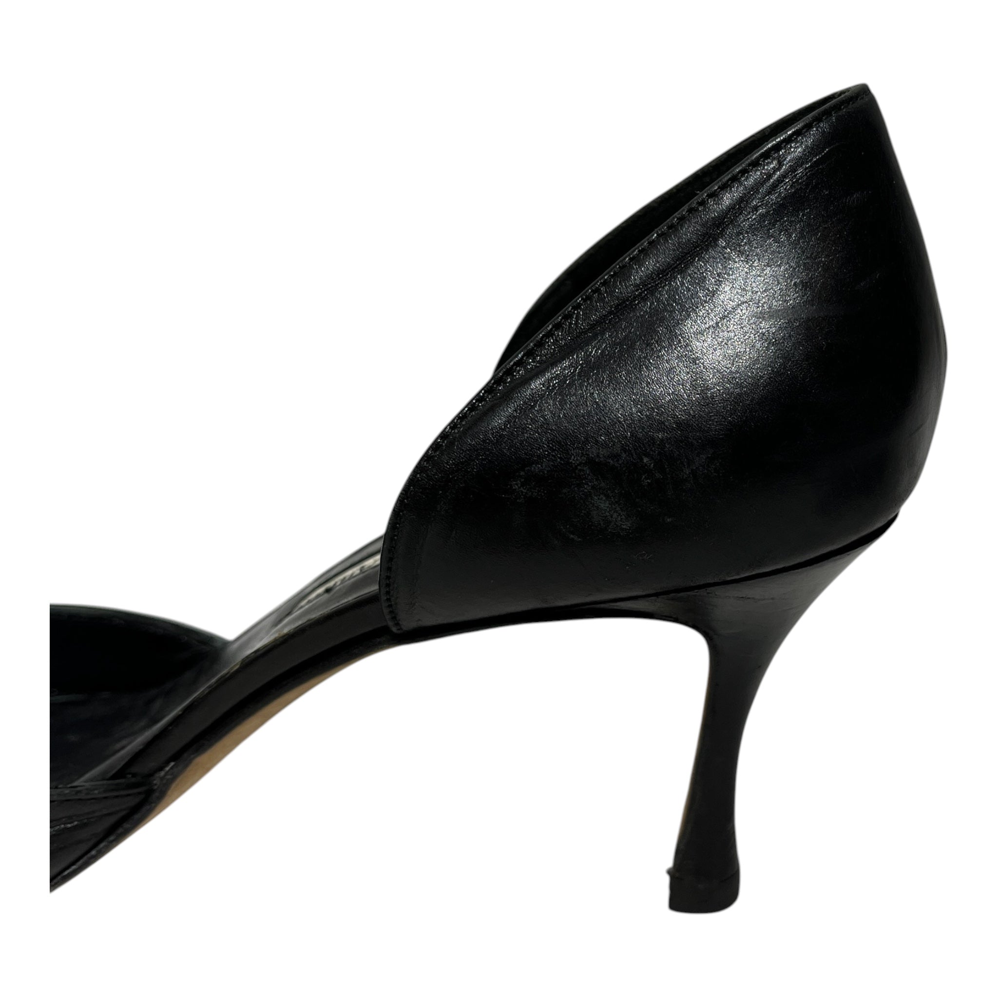 MANOLO BLAHNIK/Heels/EU 38.5/Leather/BLK/ view 5