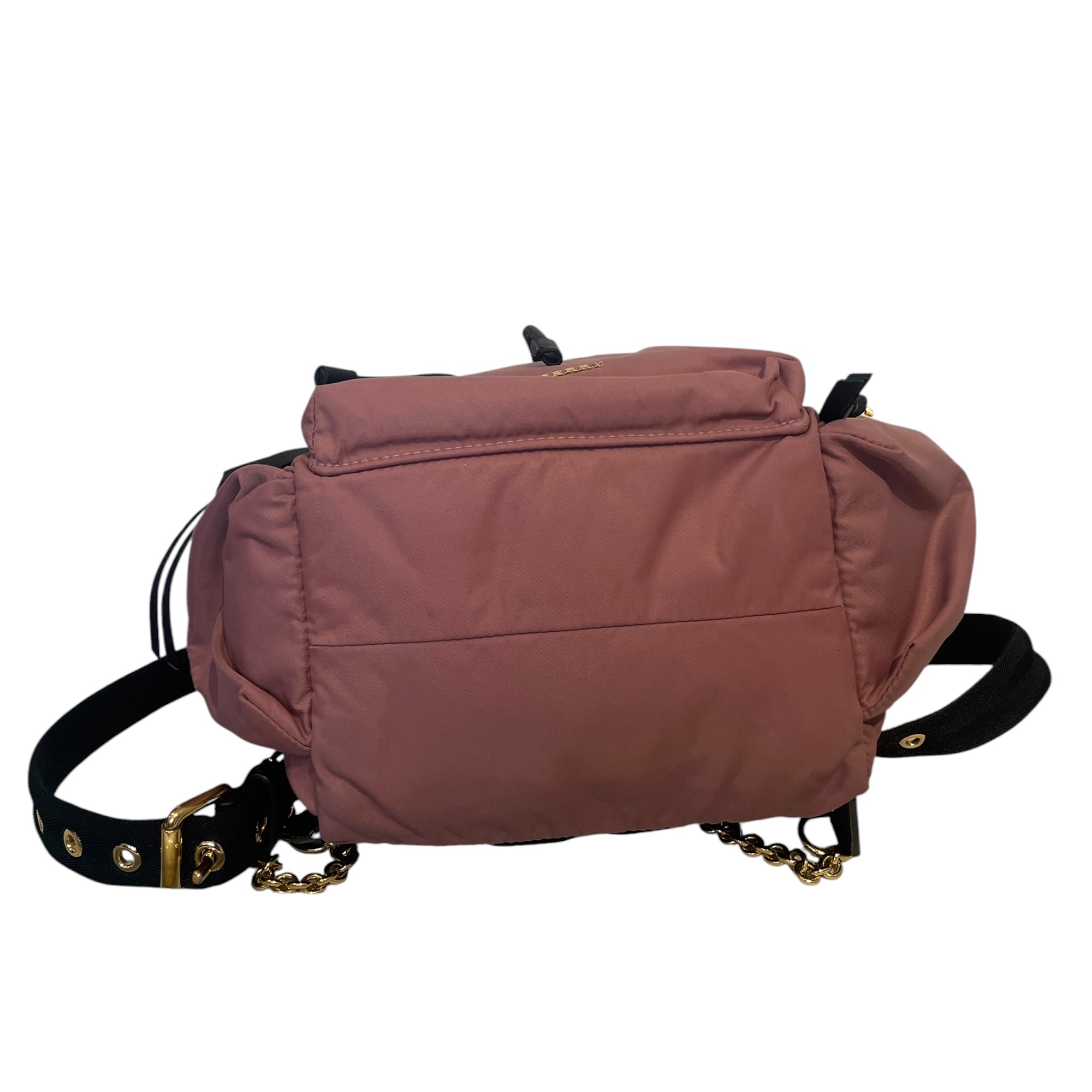 BURBERRY/Backpack/Nylon/PNK/PNK BACKPACK GLD HARDWARE view 3