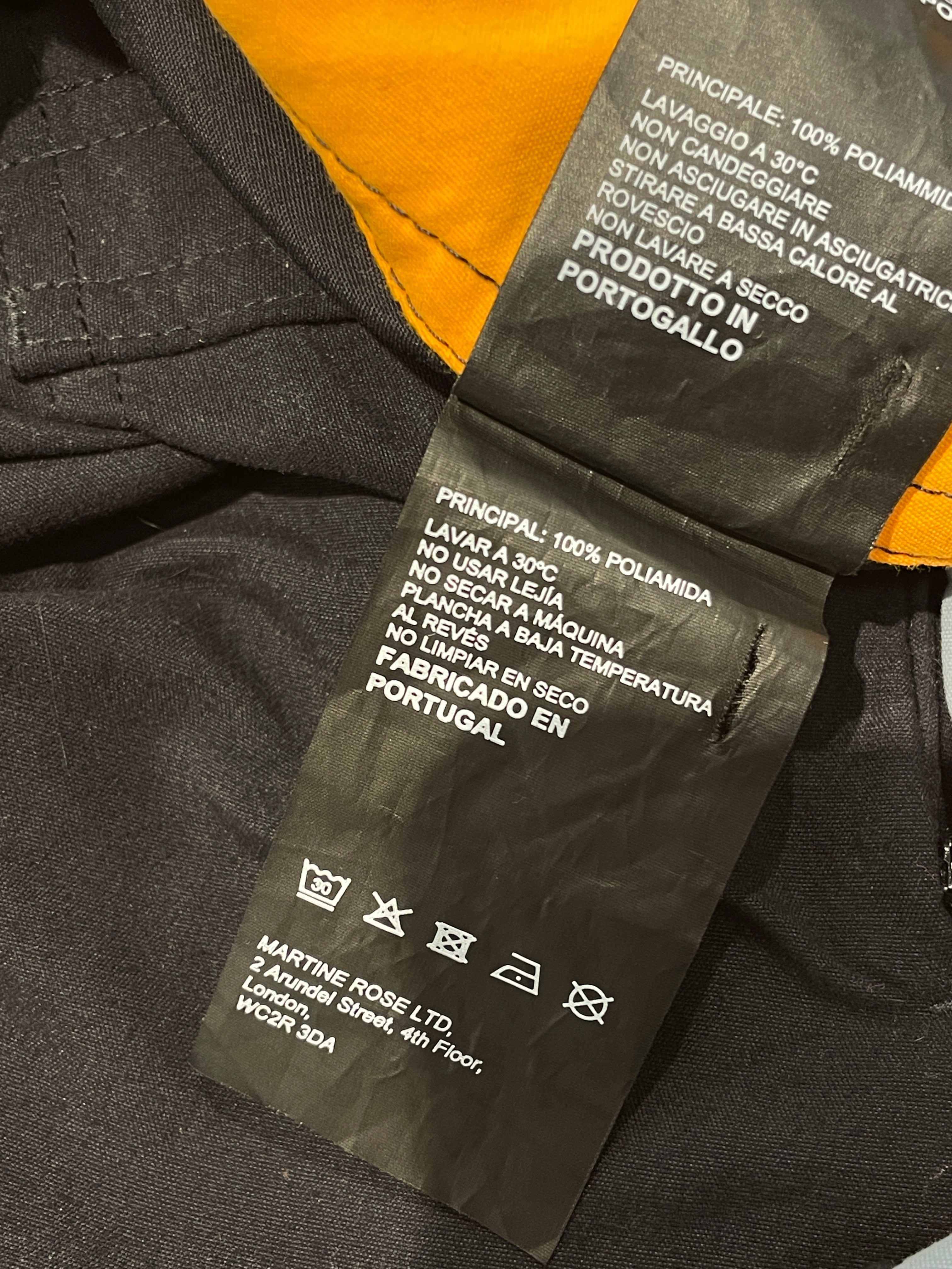 MARTINE ROSE/Pants/Nylon/BLK/ORANGE ACCENTS view 8
