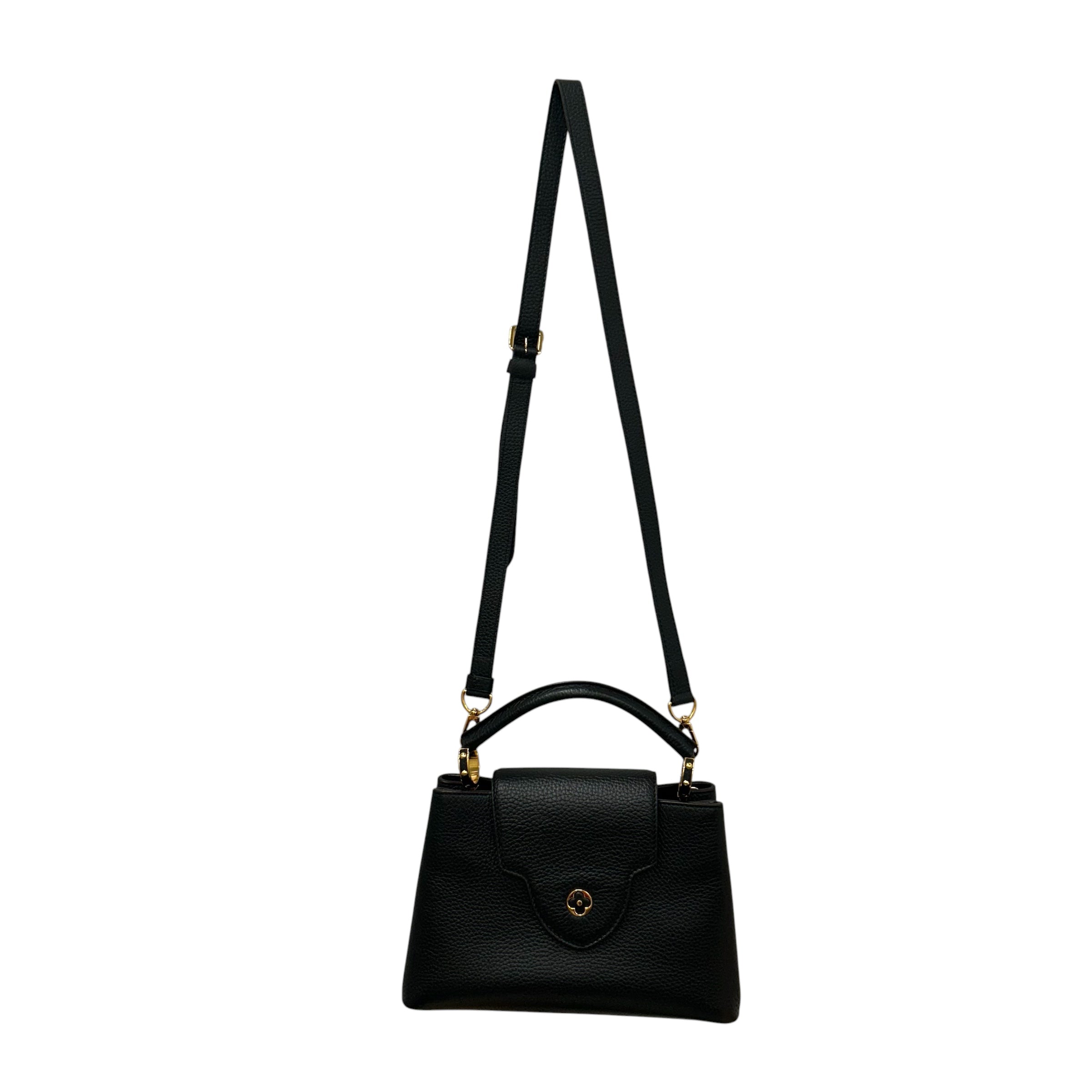 LOUIS VUITTON/Bag/Leather/BLK/CAPUCINES view 3