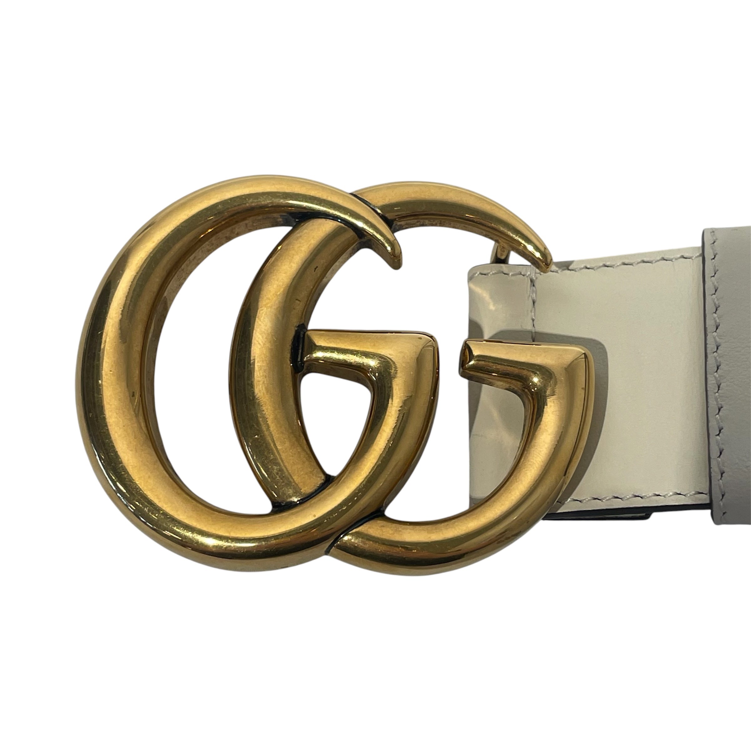GUCCI/Belt/Monogram/Leather/CRM/L's/ view 3