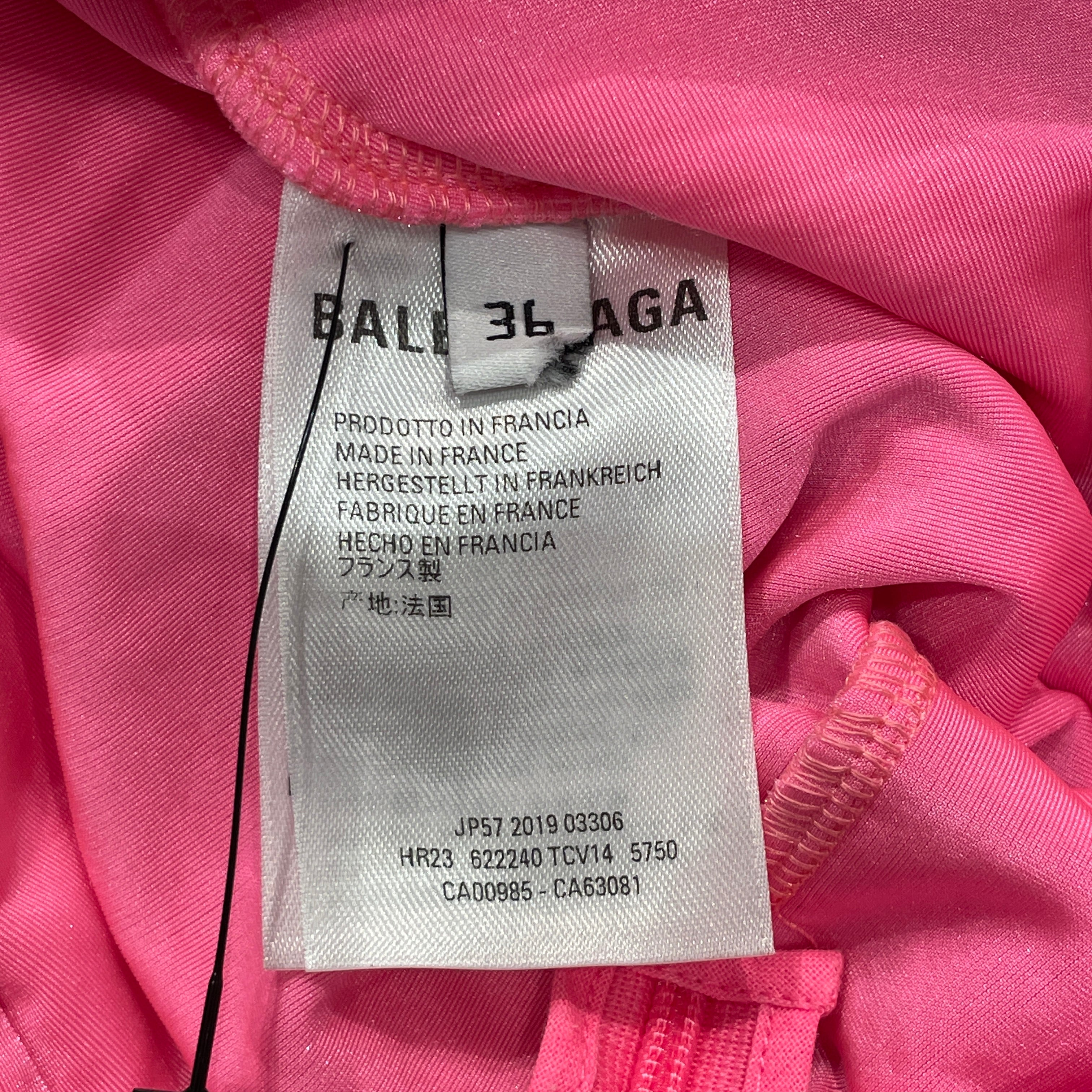 BALENCIAGA/LS Dress/36/Velour/PNK/EVENING DRESS view 3