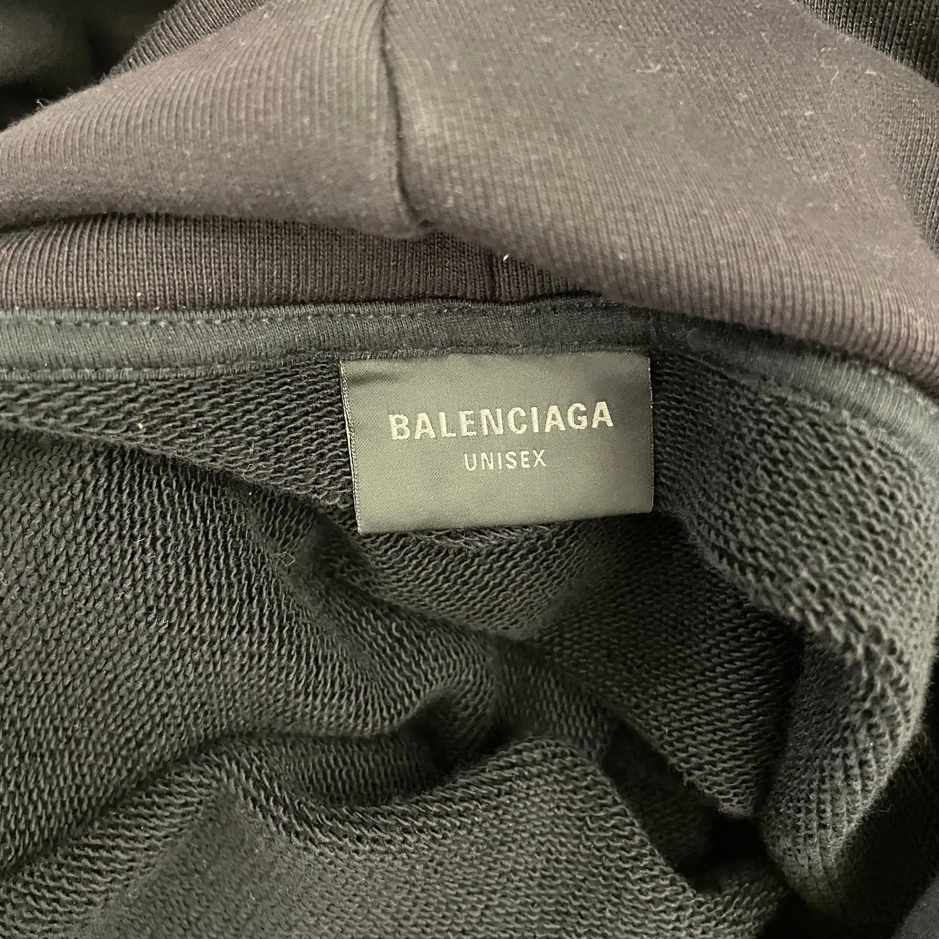 BALENCIAGA/Hoodie/M/Cotton/BLK/ view 3