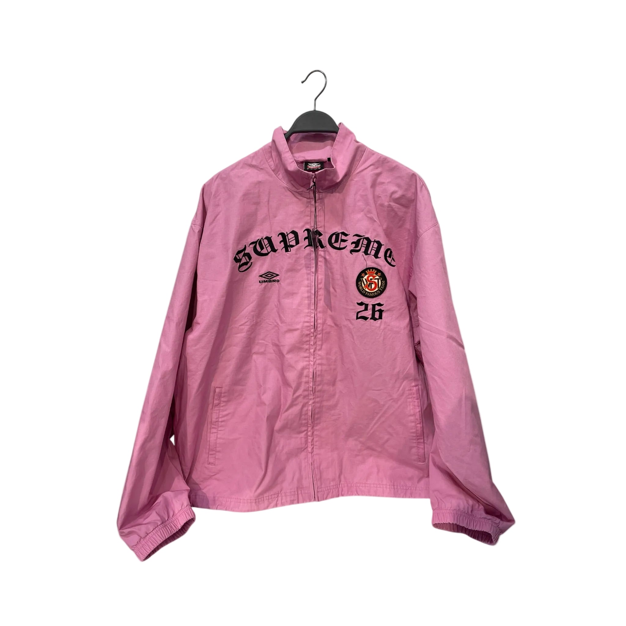 Supreme/UMBRO/Windbreaker/XL/Nylon/PNK/Graphic/Ripstop Track Jacket view 1