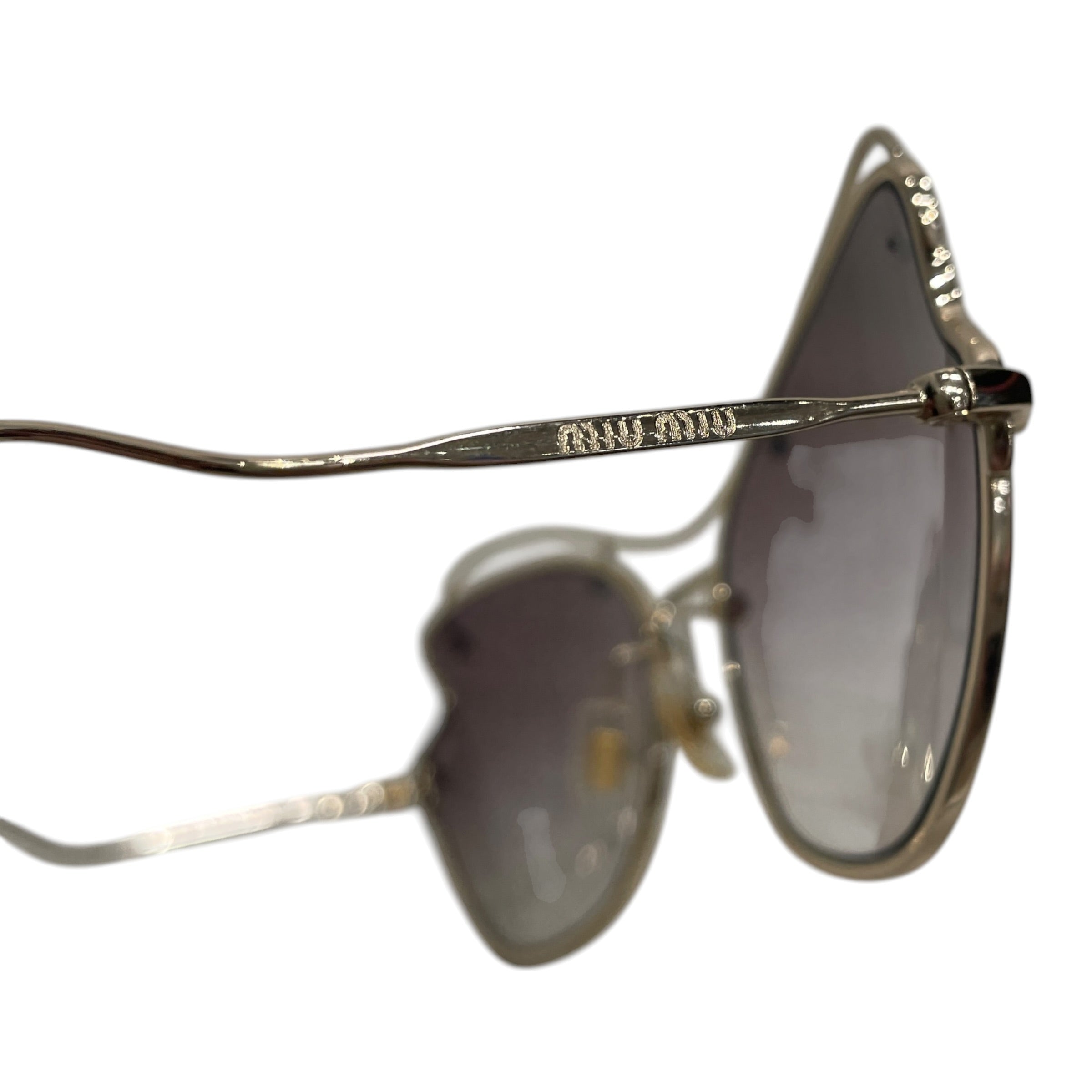 MIU MIU/Sunglasses/Titanium/GLD/SMU 56R view 6