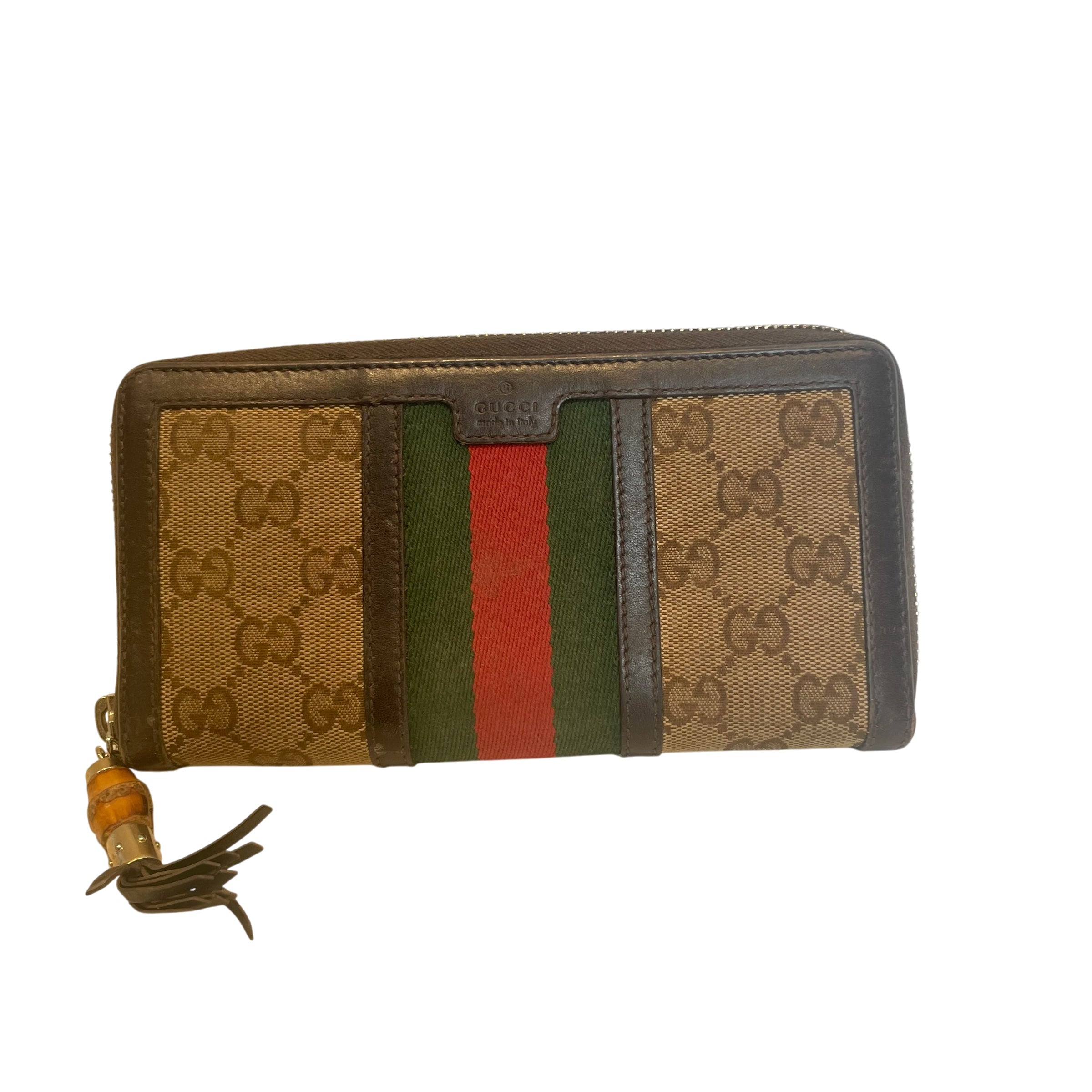 GUCCI/Wallet/Monogram/CML/rania GG cancas zip around view 1