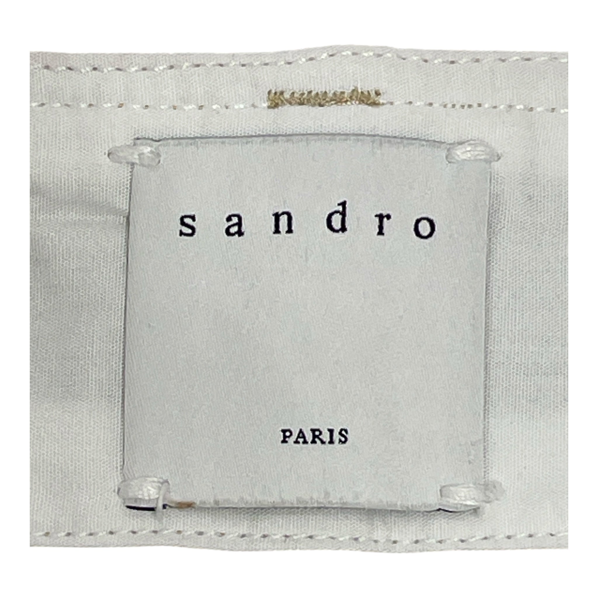 sandro/Pants/42/Cotton/KHK/Khaki Sandro Pants view 3