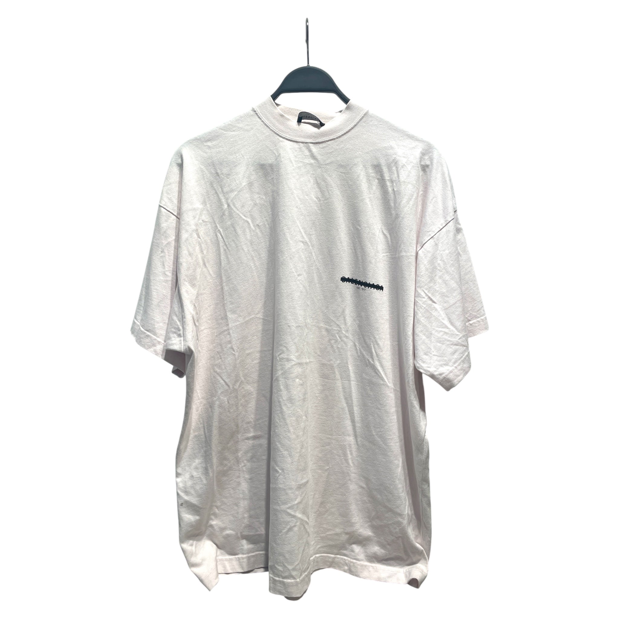 BALENCIAGA/T-Shirt/2/Cotton/PNK/Crossed Out Logo Tee view 1