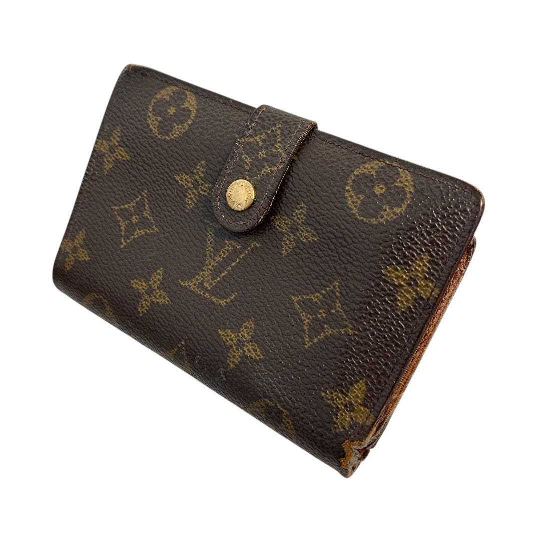 LOUIS VUITTON/Bifold Wallet/Monogram/Leather/BRW/LV PORTE MONO WALLET view 1