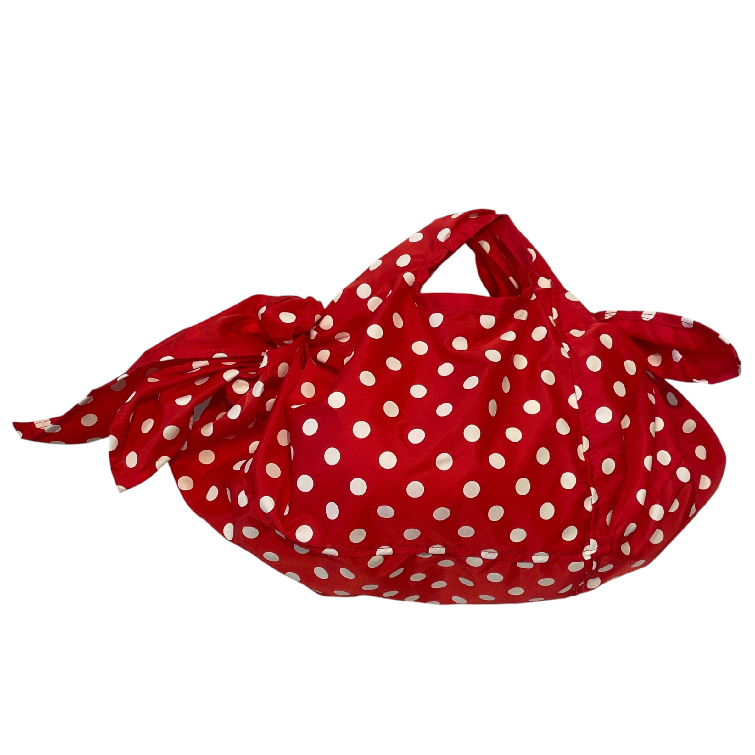 COMME des GARCONS/Hand Bag/Polka dot/Nylon/RED/CANDY WRAPPER view 2