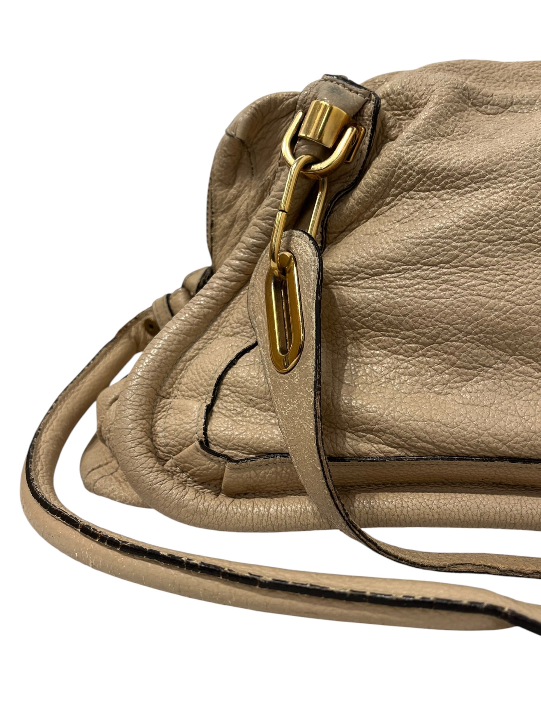 Chloe/Bag/Leather/BEG/PARATY BAG GOLD HARDWARE view 8