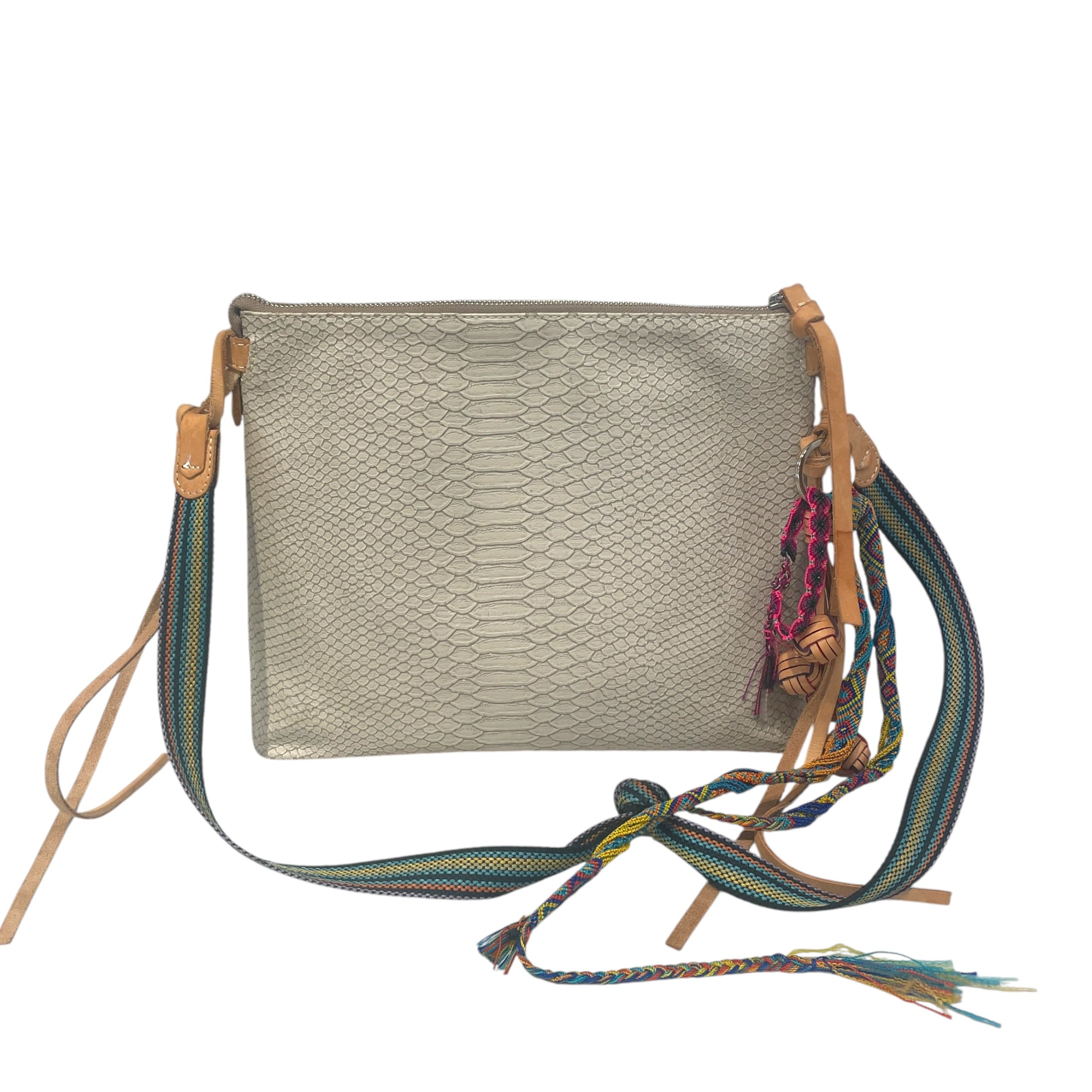 Consuela/Cross Body Bag/Animal Pattern/Leather/GRY/Thunderbird Downtown view 2