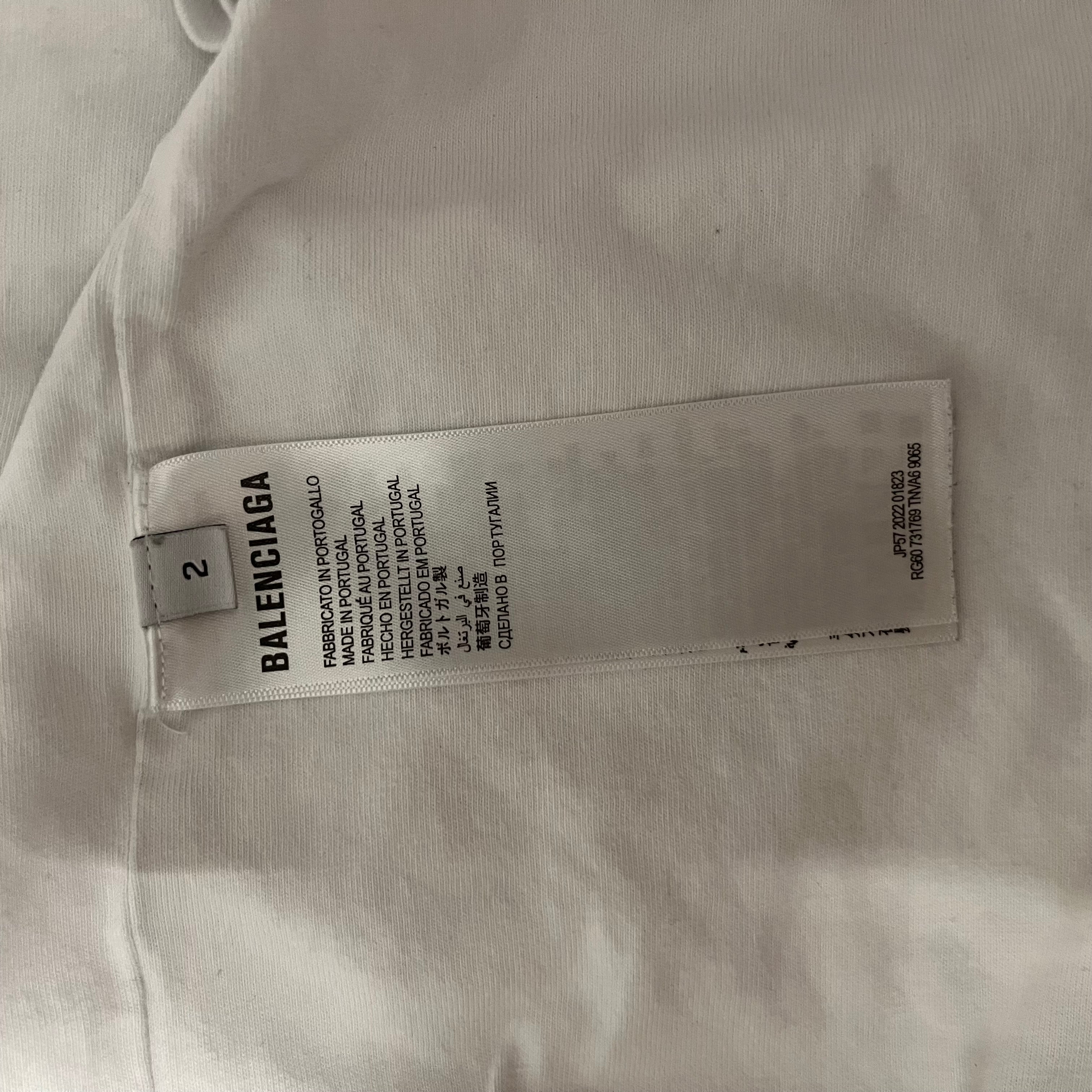 BALENCIAGA/adidas/T-Shirt/S/Cotton/WHT/ view 4