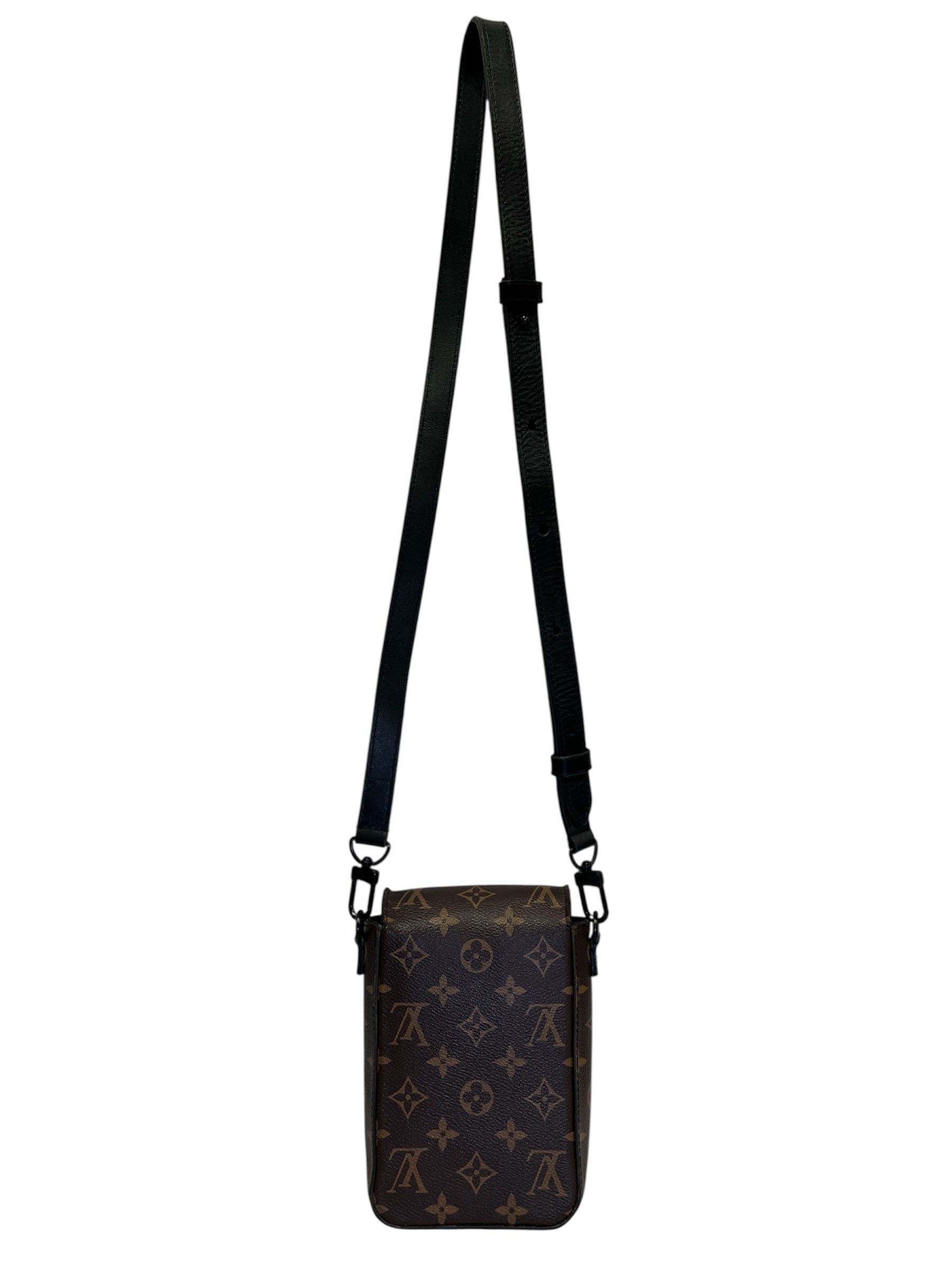 LOUIS VUITTON/Pouch/Leather/BRW/S Lock verical wallet view 2