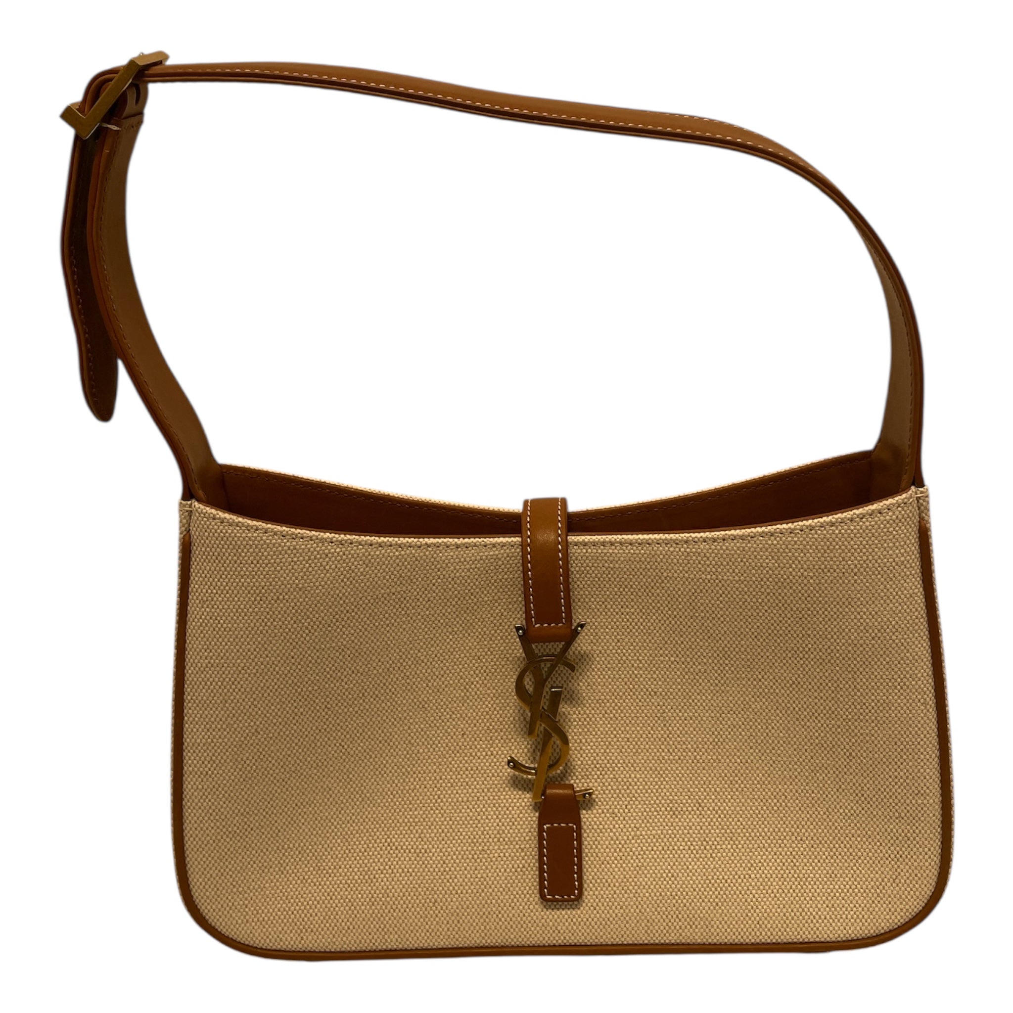 SAINT LAURENT/Hand Bag/Cotton/CRM/Smooth Calfskin Canvas view 1
