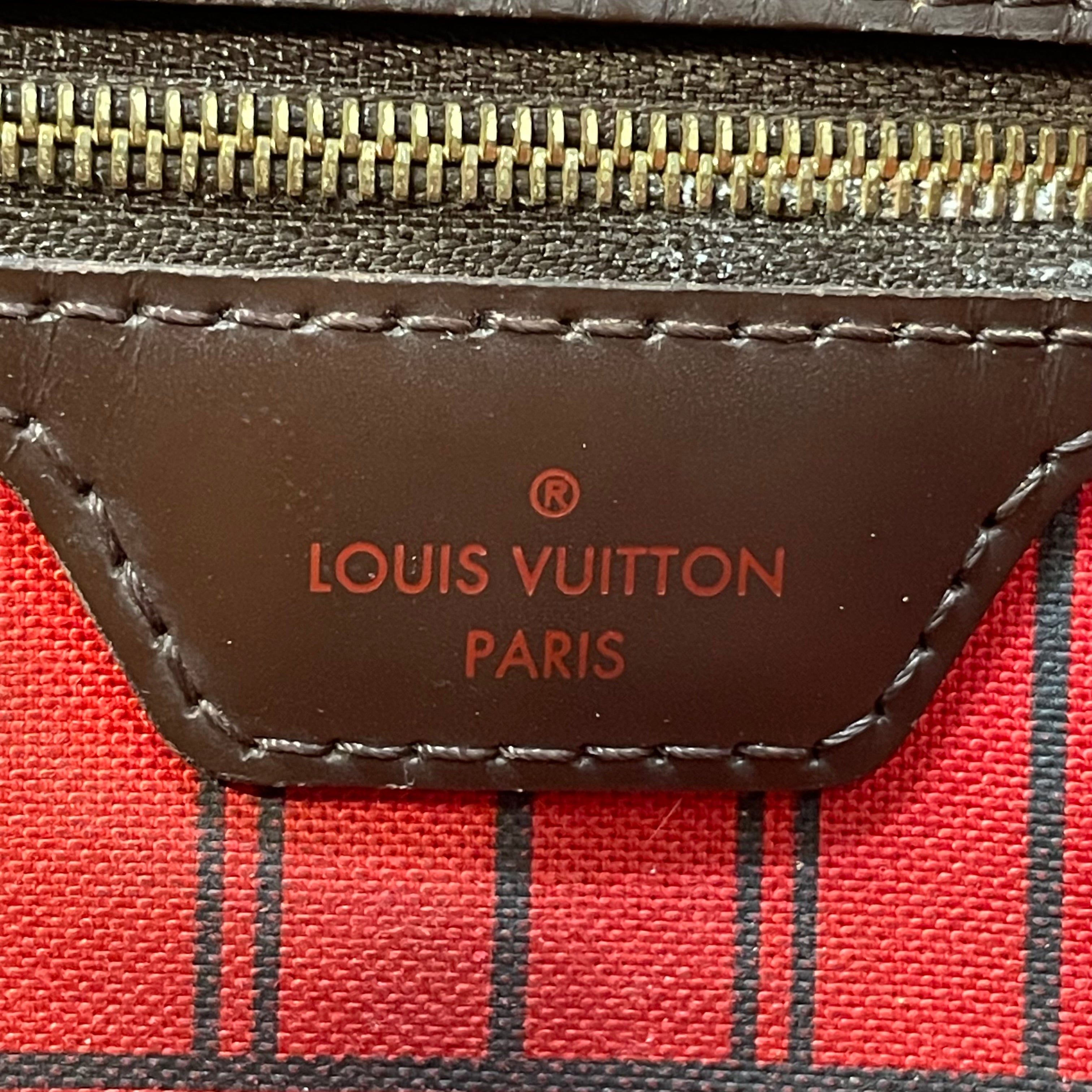 LOUIS VUITTON/Tote Bag/All Over Print/Leather/BRW/DAMIER EBENE NEVERFULL PM view 5