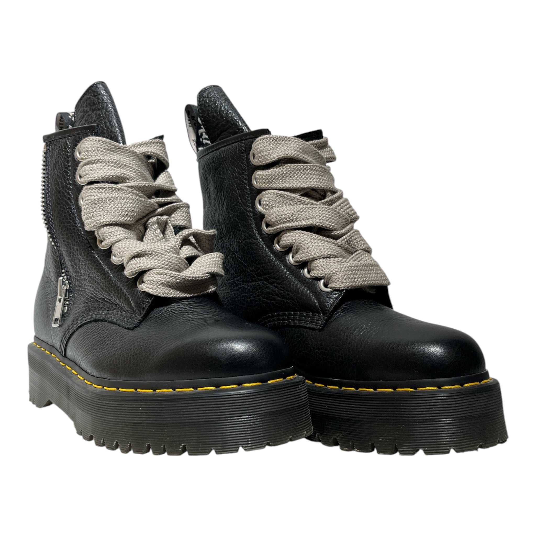 Dr.Martens/Rick Owens/Boots/US 11/Leather/BLK/1460 Quad Sole view 1