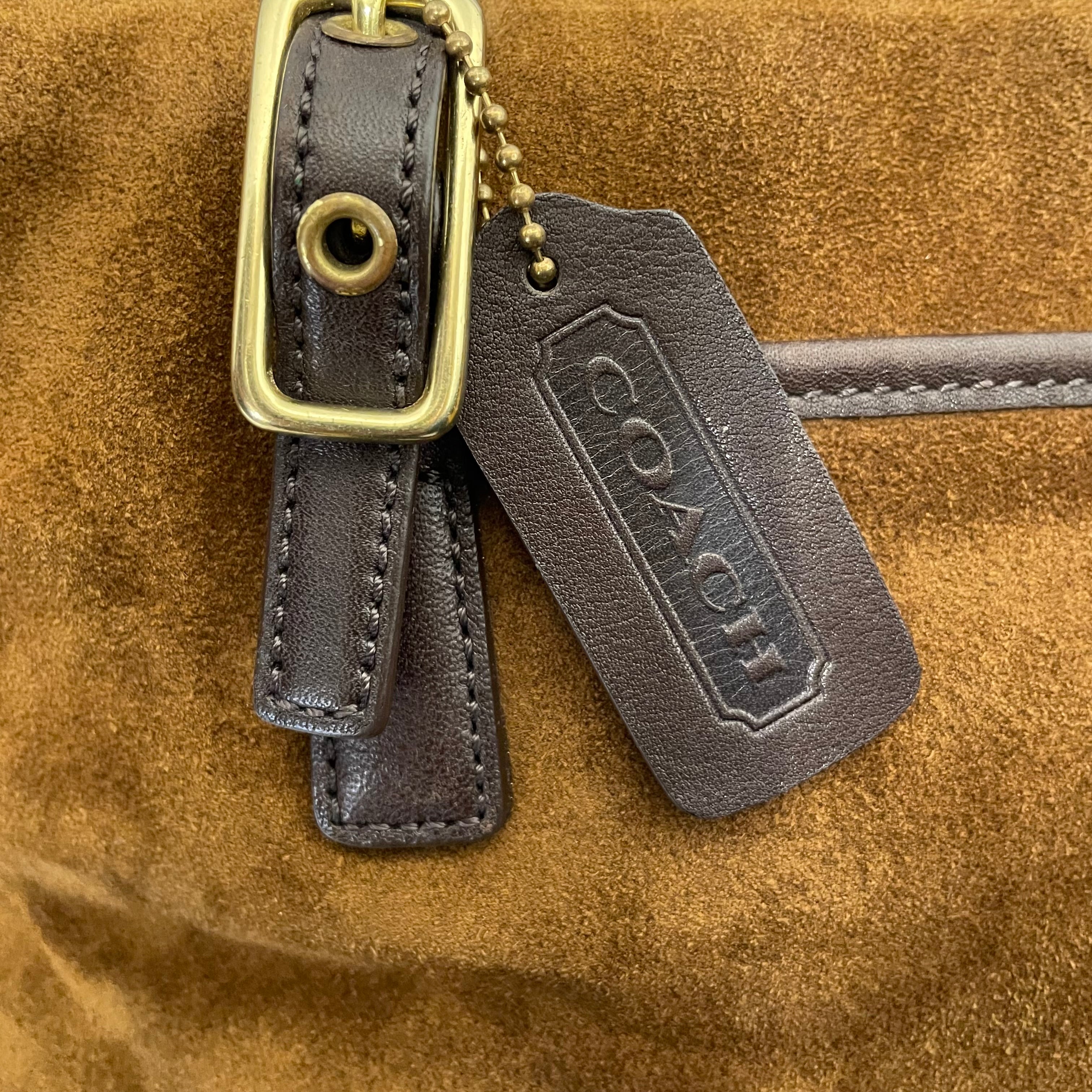 COACH/Tote Bag/Suede/CML/HAND BAG view 4