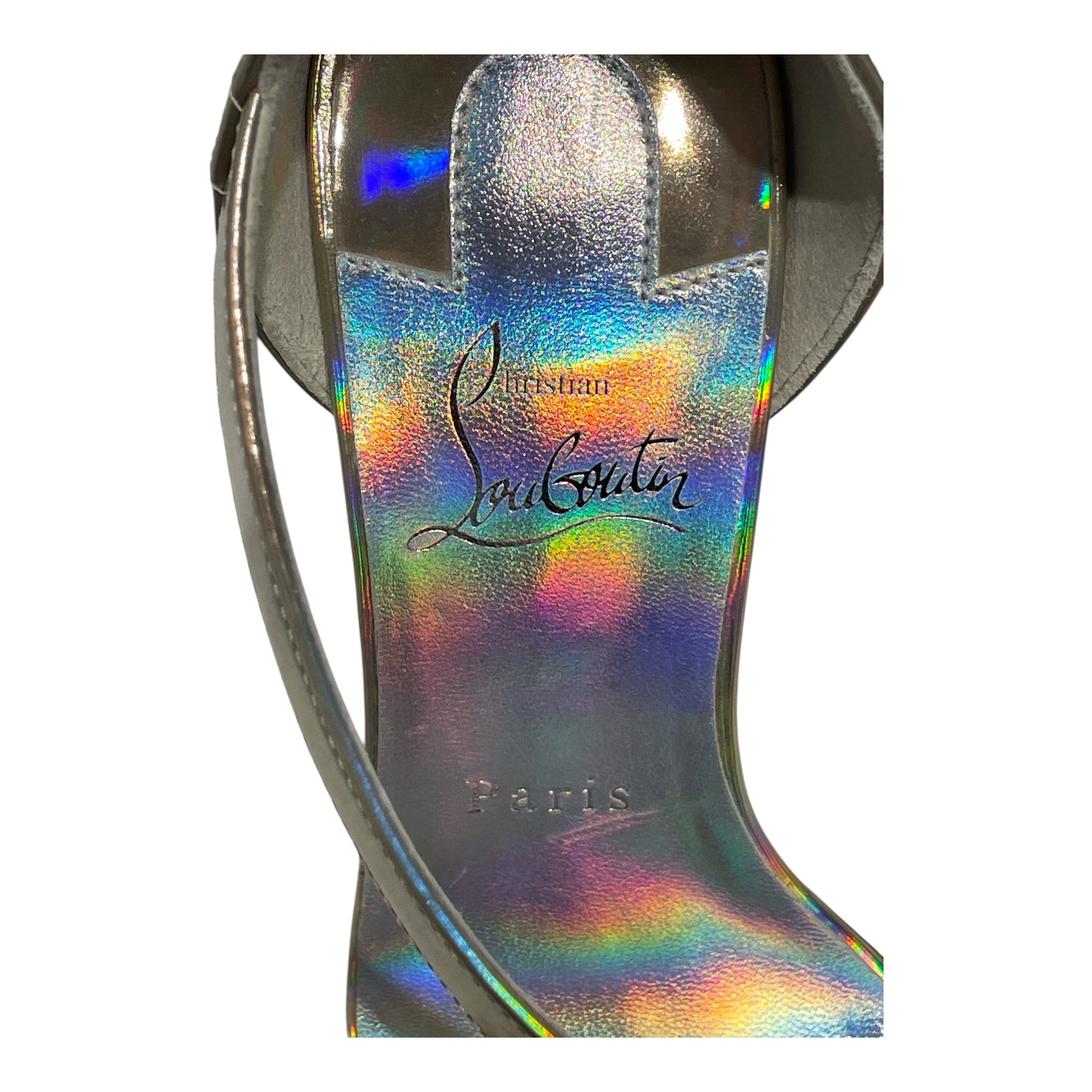 Christian Louboutin/Heels/EU 37/Iridescent/SLV/Atridal Irridescent Heel view 3
