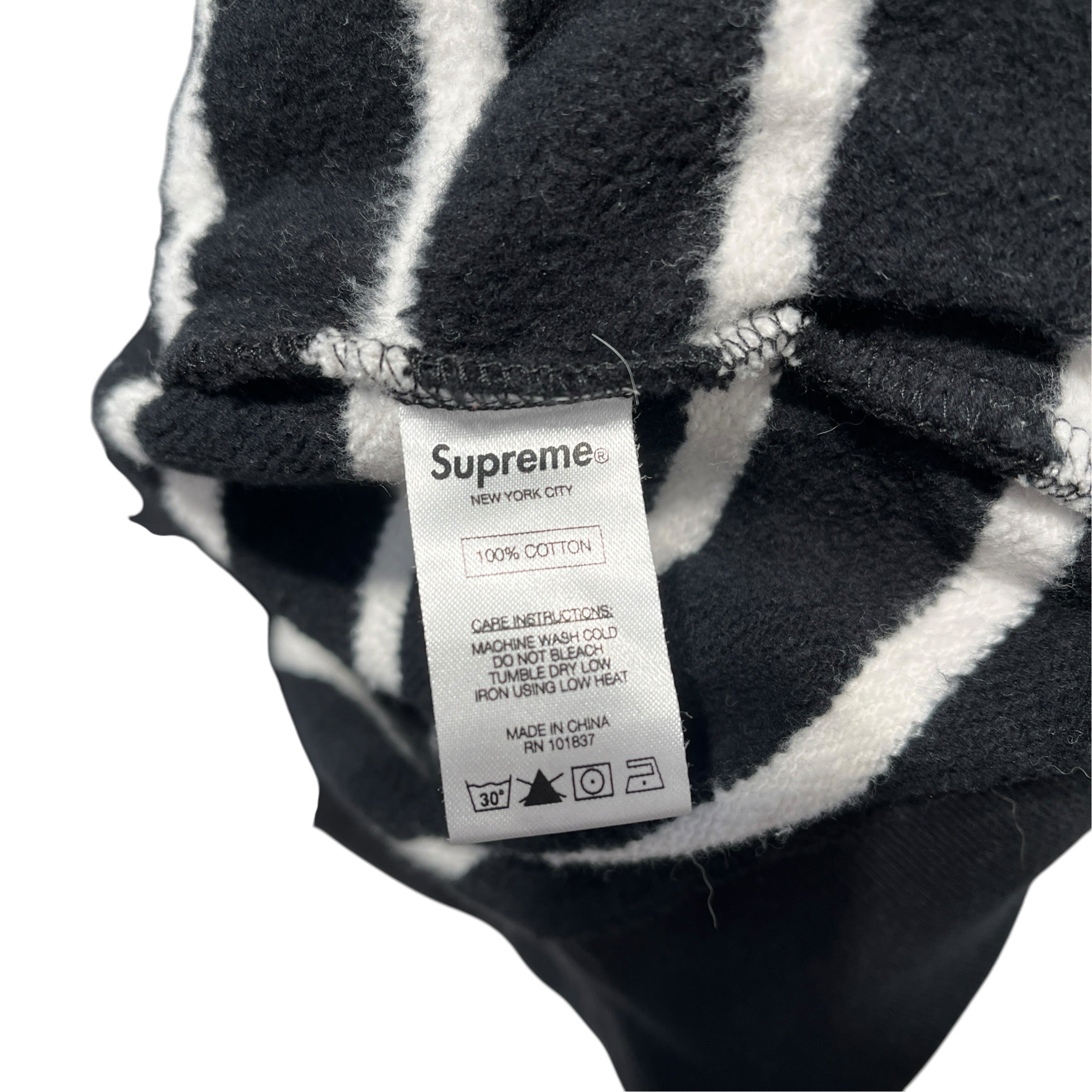 Supreme/Track Jkt/M/Stripe/Cotton/BLK/2016 MOD STRIPE FULL ZIP view 5