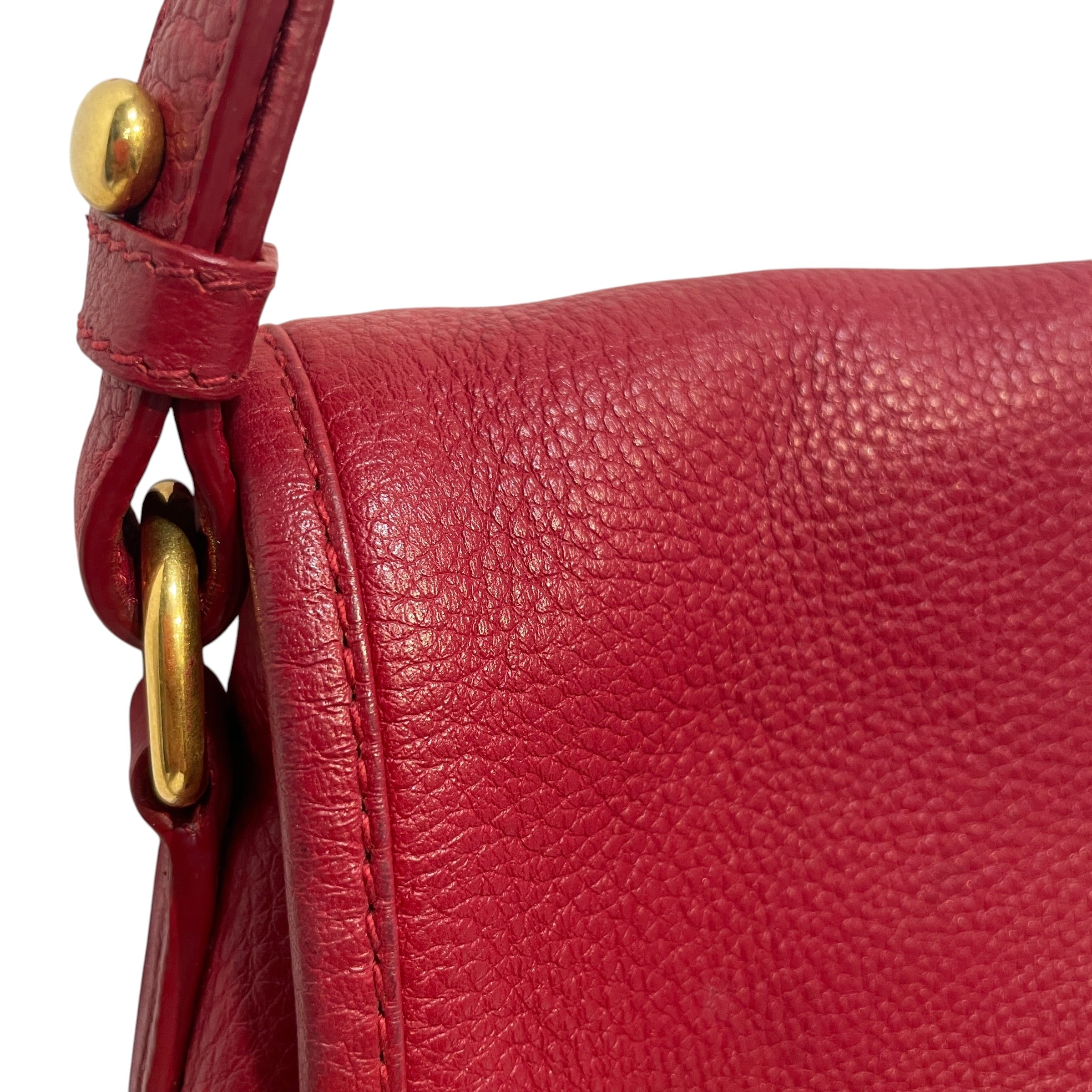 PRADA/Cross Body Bag/Leather/RED/Vitello Daino Phenix Bag view 7