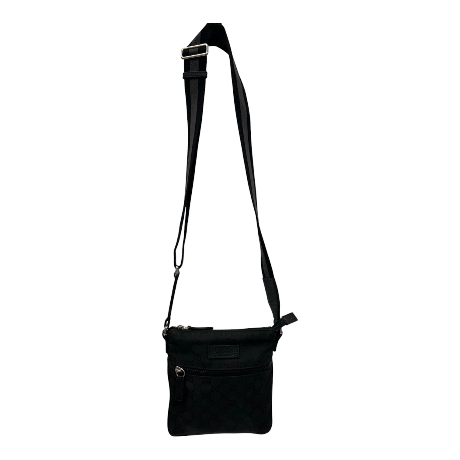 GUCCI/Tote Bag/OS/Monogram/Nylon/BLK/GUCCI GRID MESSENGER BAG view 2
