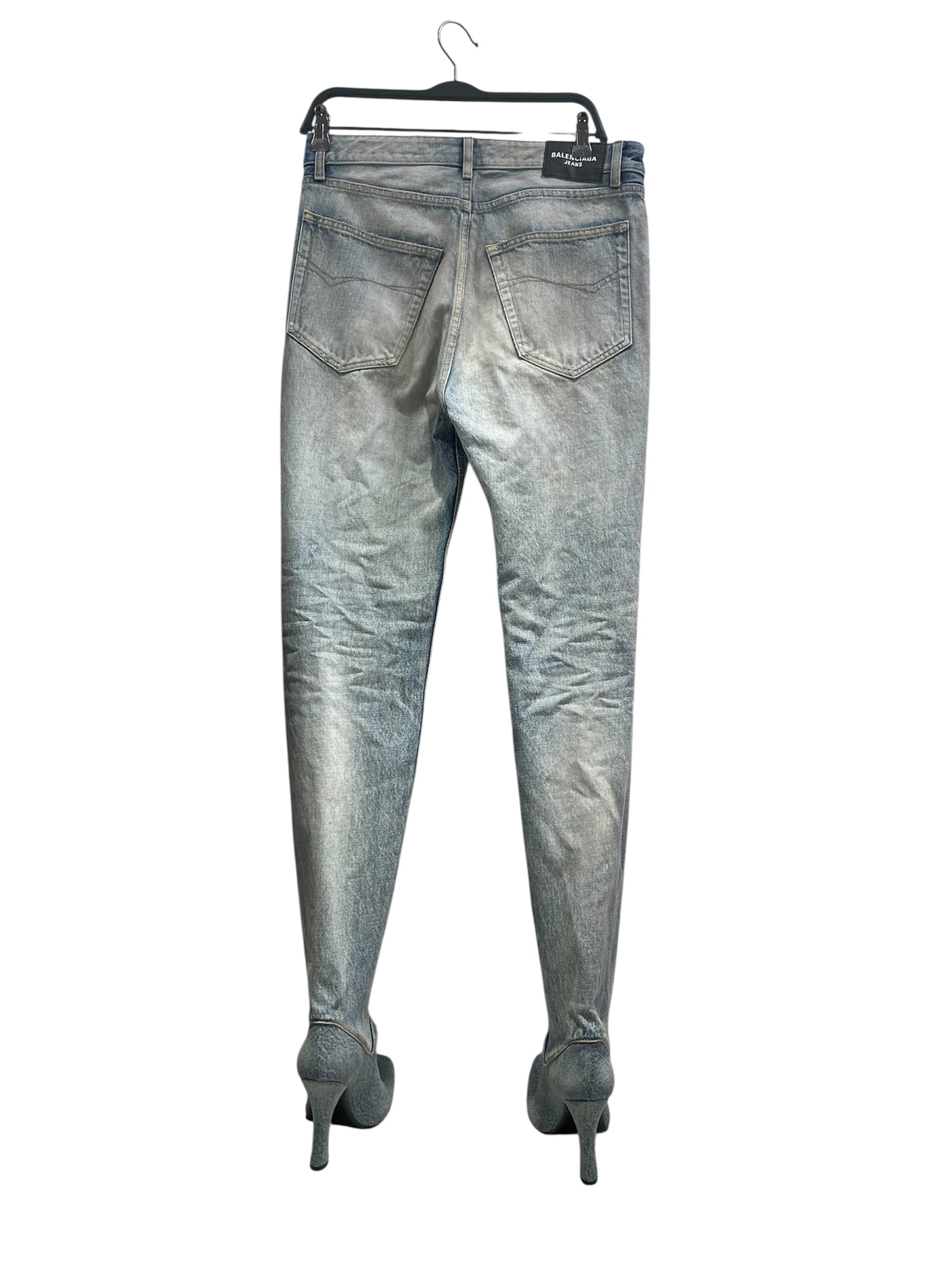 BALENCIAGA/Heels/EU 40/Denim/BLU/PNAT/HEEL BALENC view 2