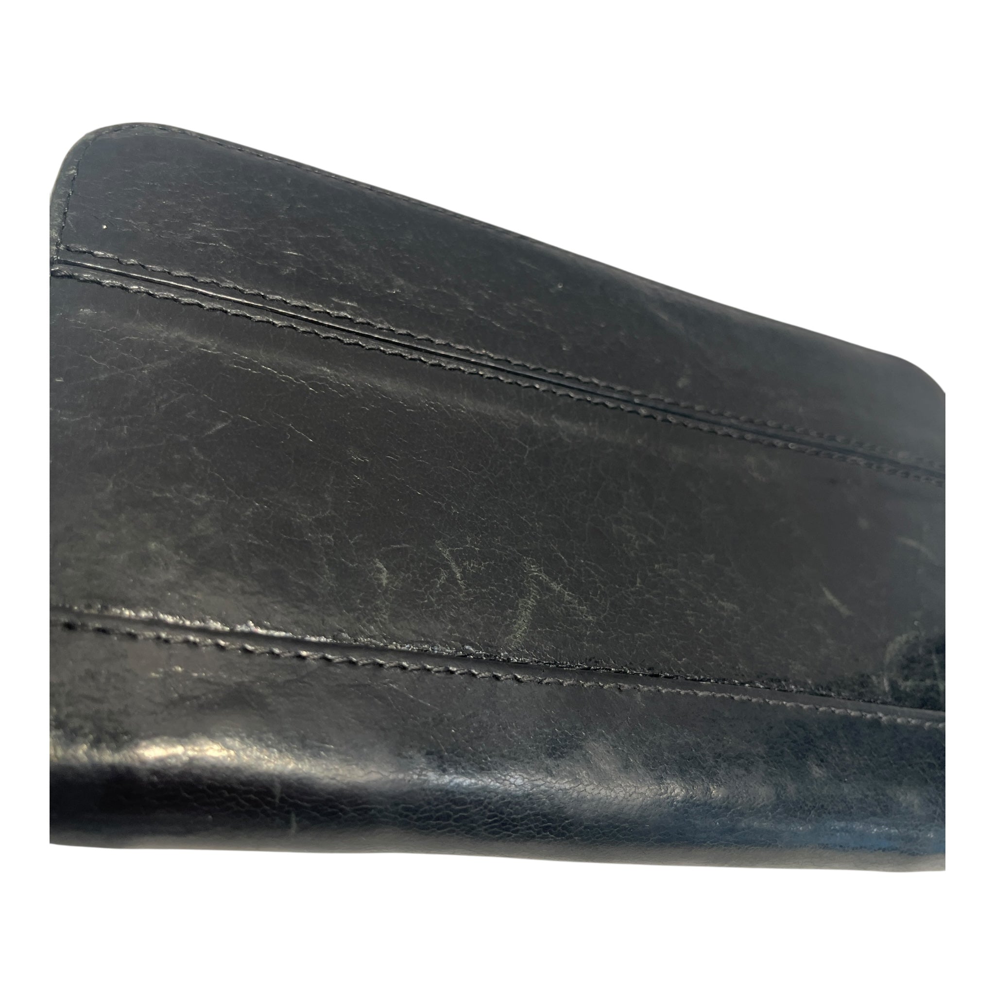 Chloe/Long Wallet/Leather/BLK/BROWN LEATHER PATCH view 5