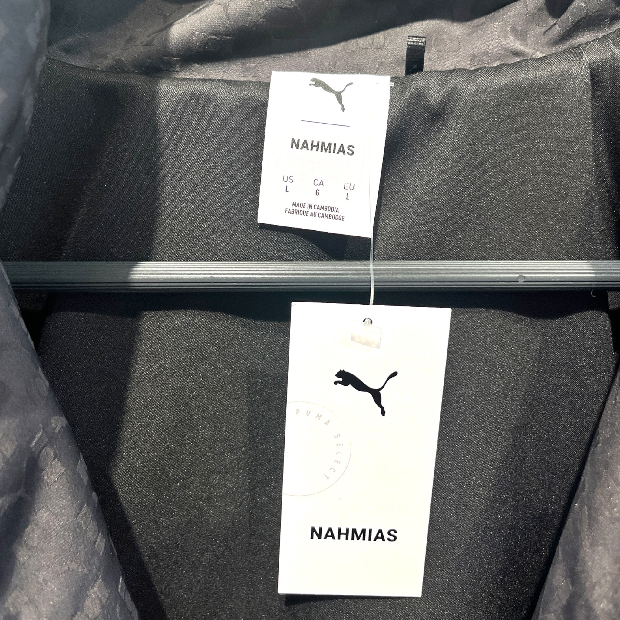 PUMA/Windbreaker/L/Polyester/BLK/All Over Print/puma/nahmias view 3
