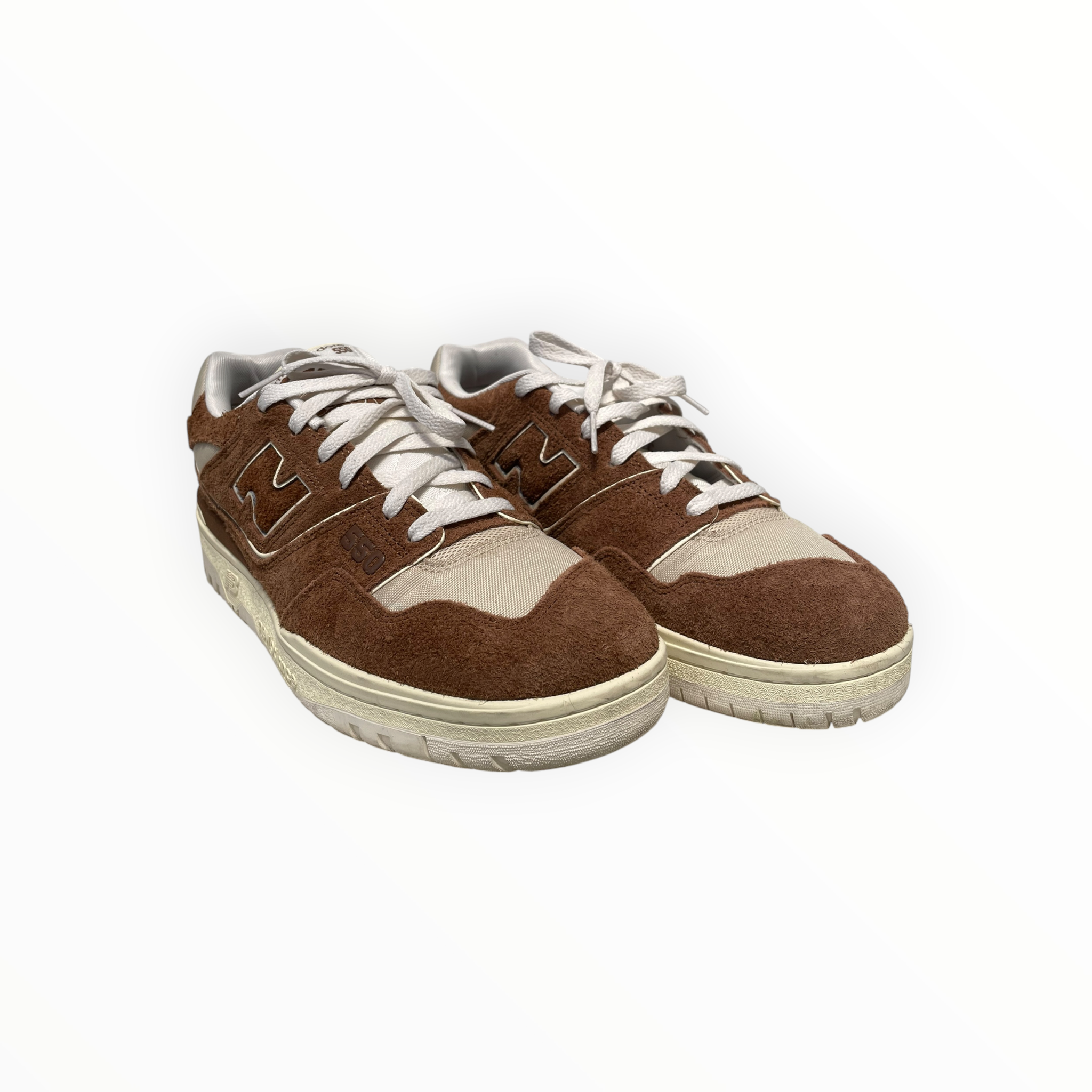 NEW BALANCE/Low-Sneakers/US 10.5/Suede/BRW/Aime Leon Dore Collab view 1