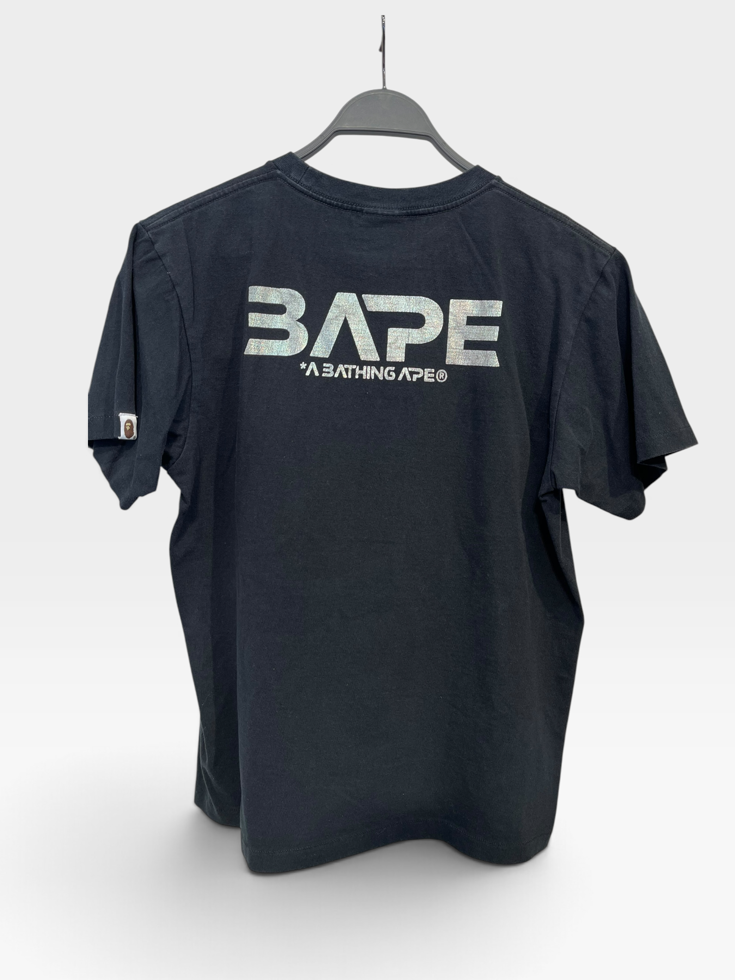 A BATHING APE/T-Shirt/M/Cotton/BLK/MOON PHOTO TEE view 2