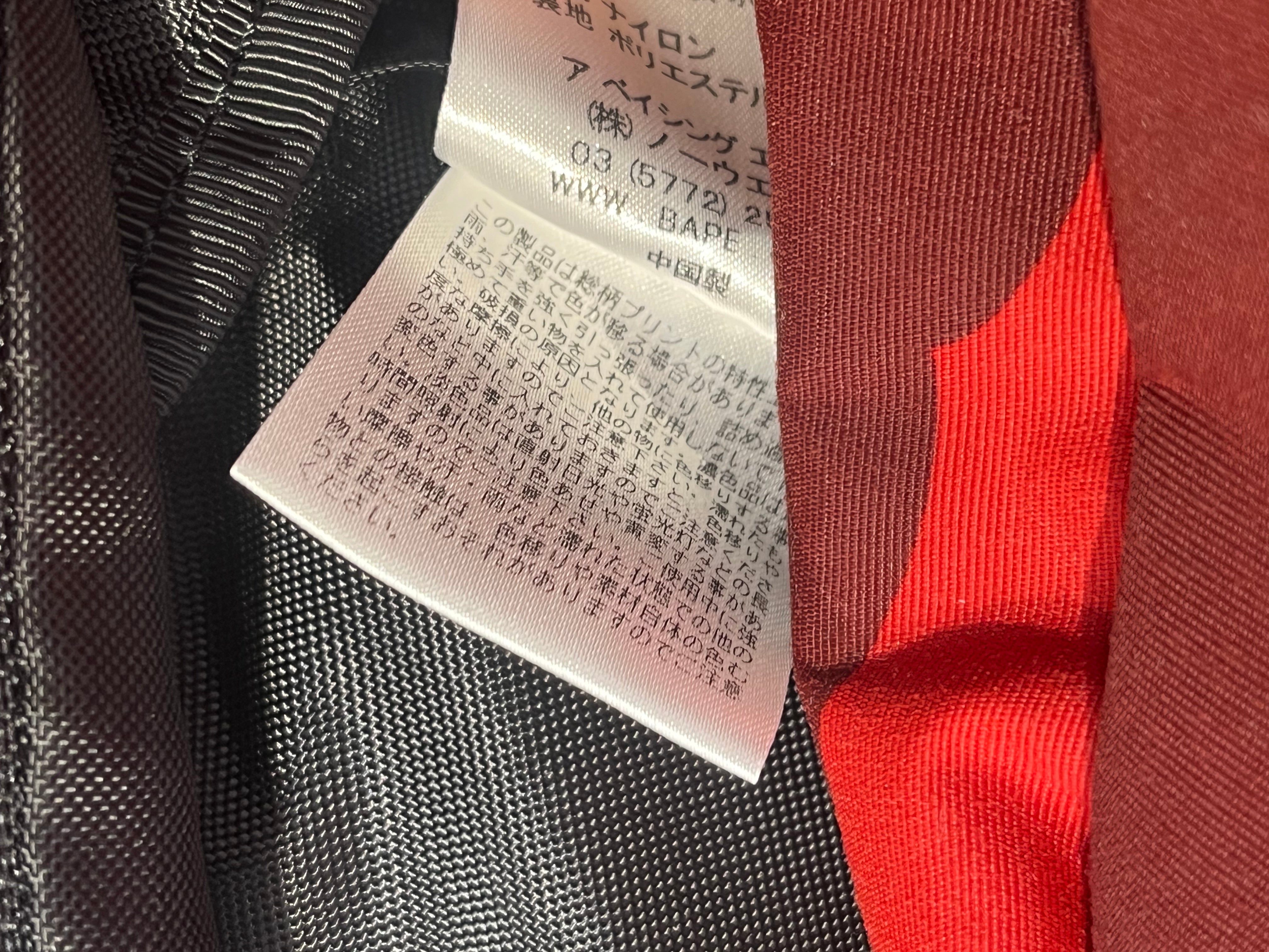 A BATHING APE/Backpack/Camouflage/Polyester/RED/RED CAMOUFLAGE BACKPACK view 9