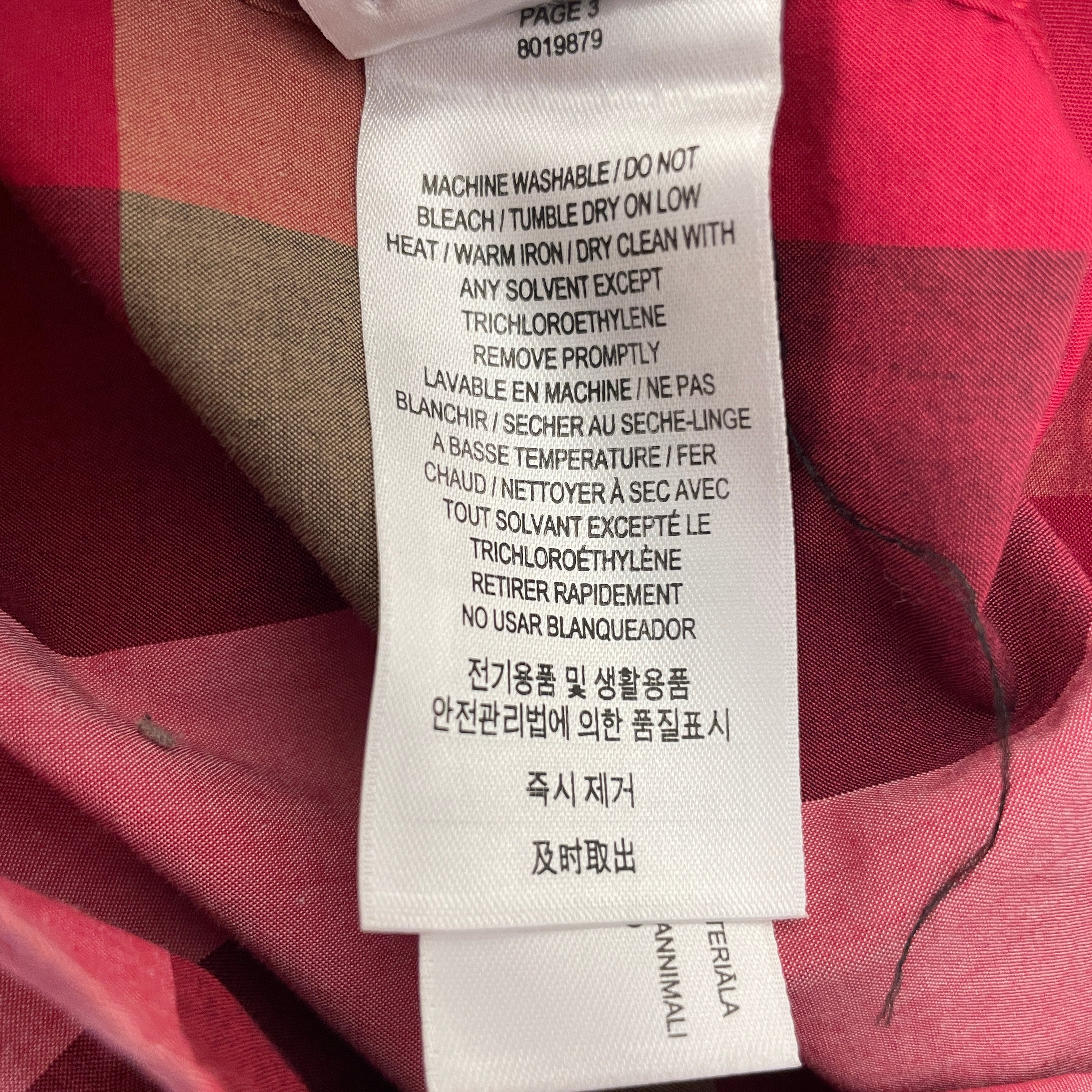 BURBERRY LONDON/LS Shirt/XL/Cotton/RED/Plaid/black & red plaid ls view 3