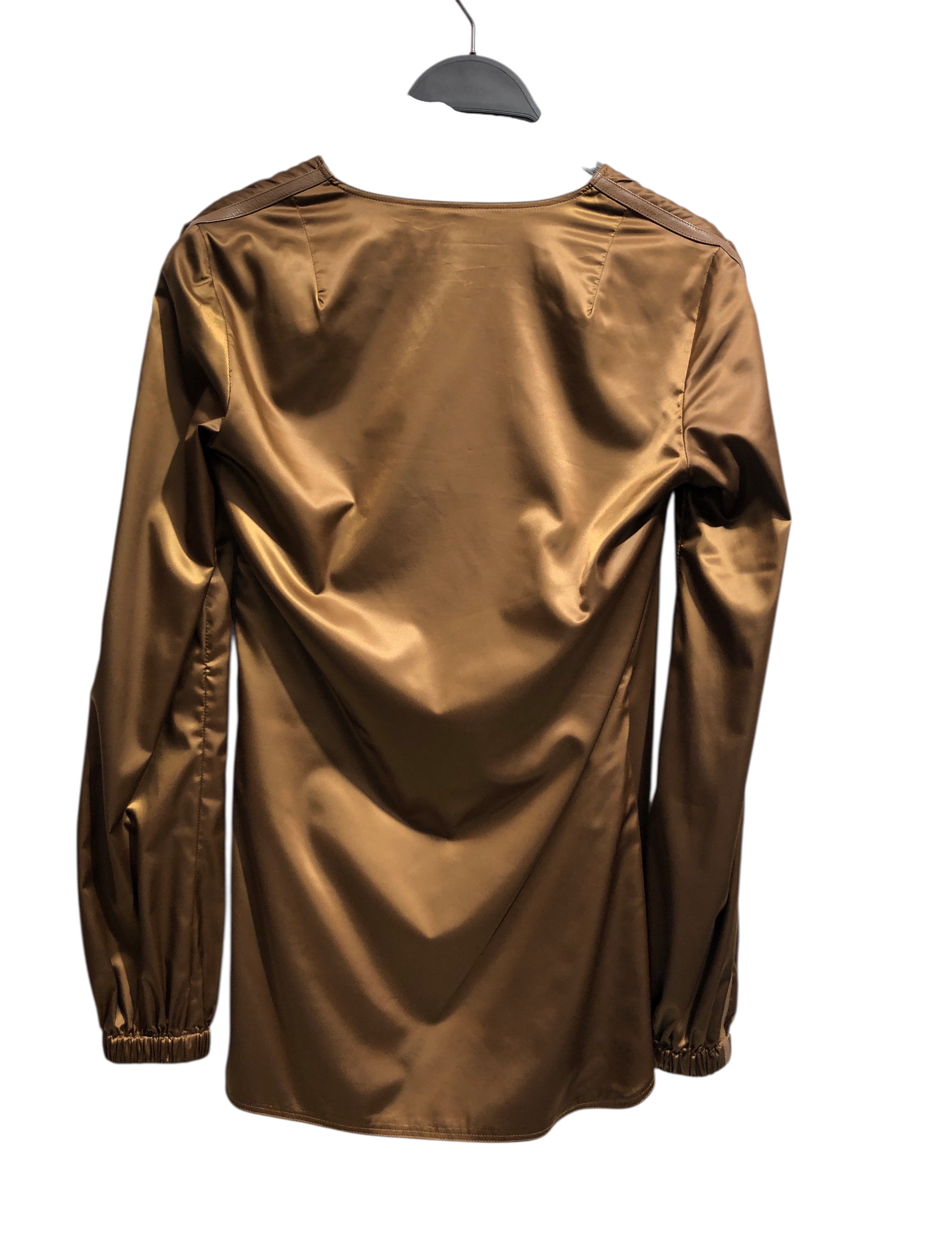 MAX MARA/Blouse/Silk/CML/BRONZE COLOR SILK TOP view 2