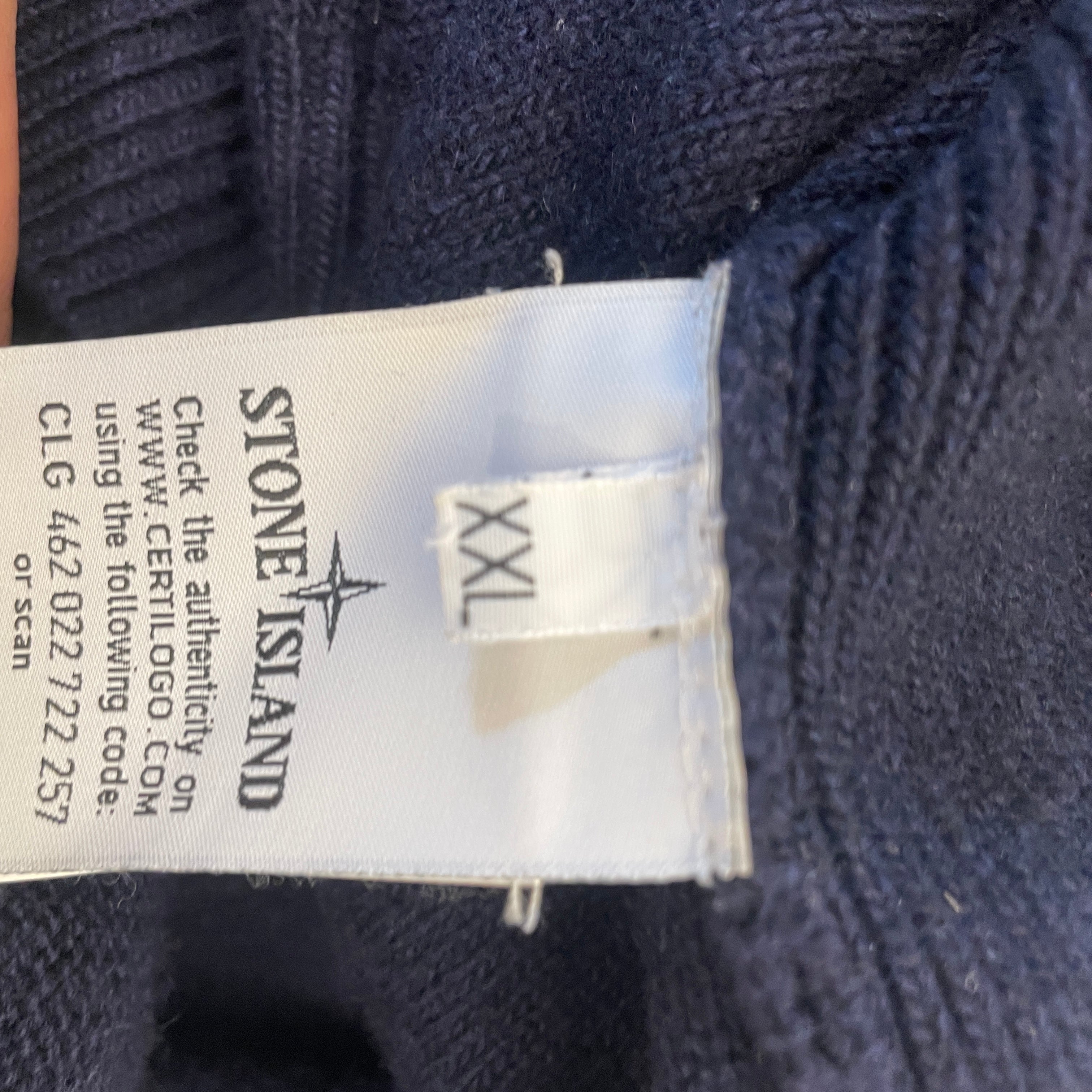 STONE ISLAND/Cardigan/XXL/Wool/NVY/BUTTON UP KNIT view 7