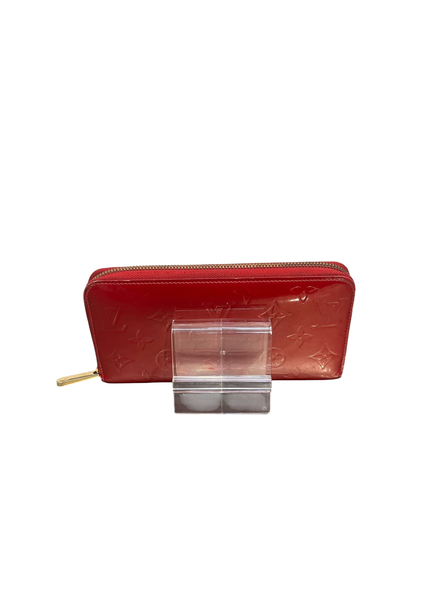LOUIS VUITTON/Long Wallet/Monogram/Leather/RED/VERNIS view 4