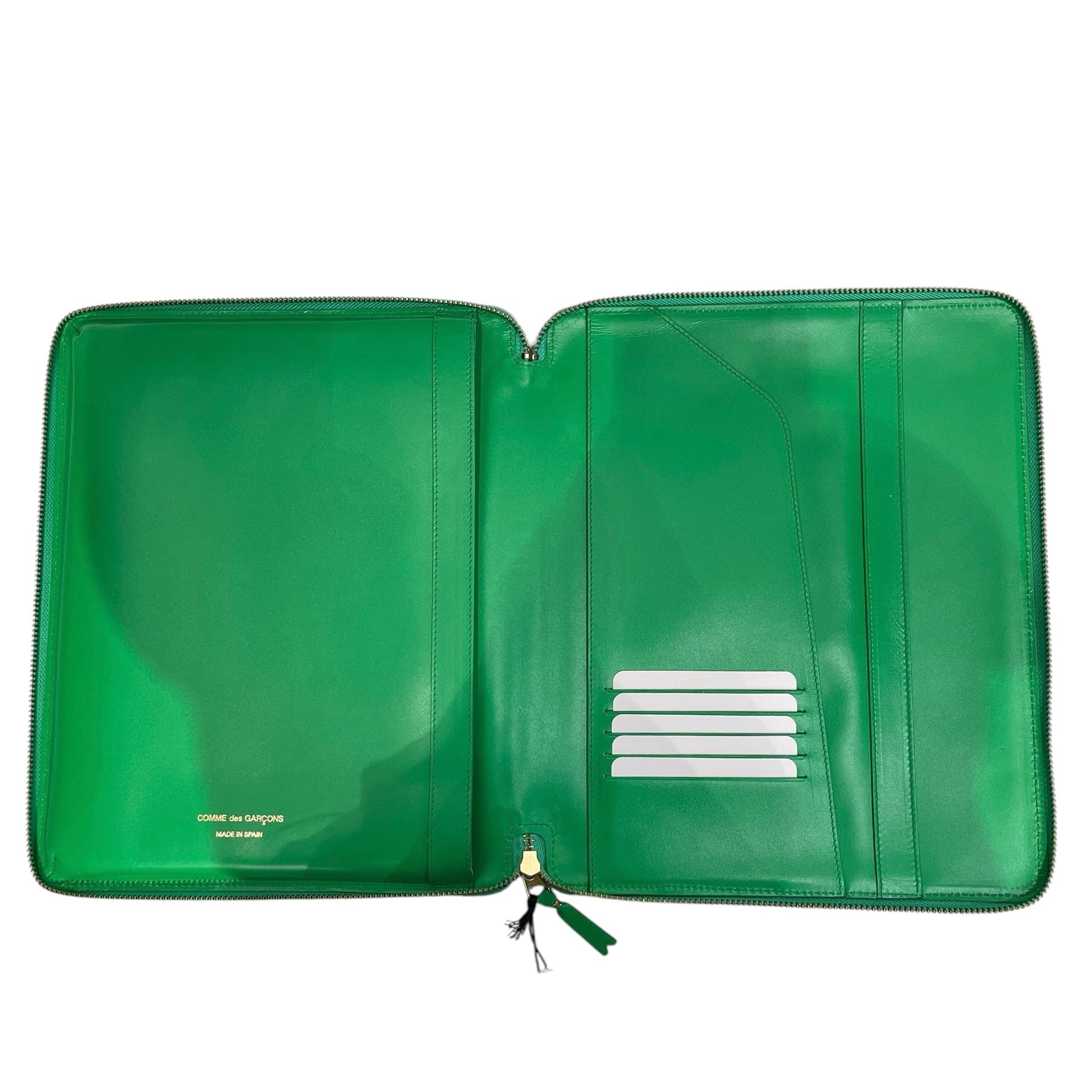 COMME des GARCONS/Clutch Bag/Leather/GRN/IPAD SLEEVE view 3