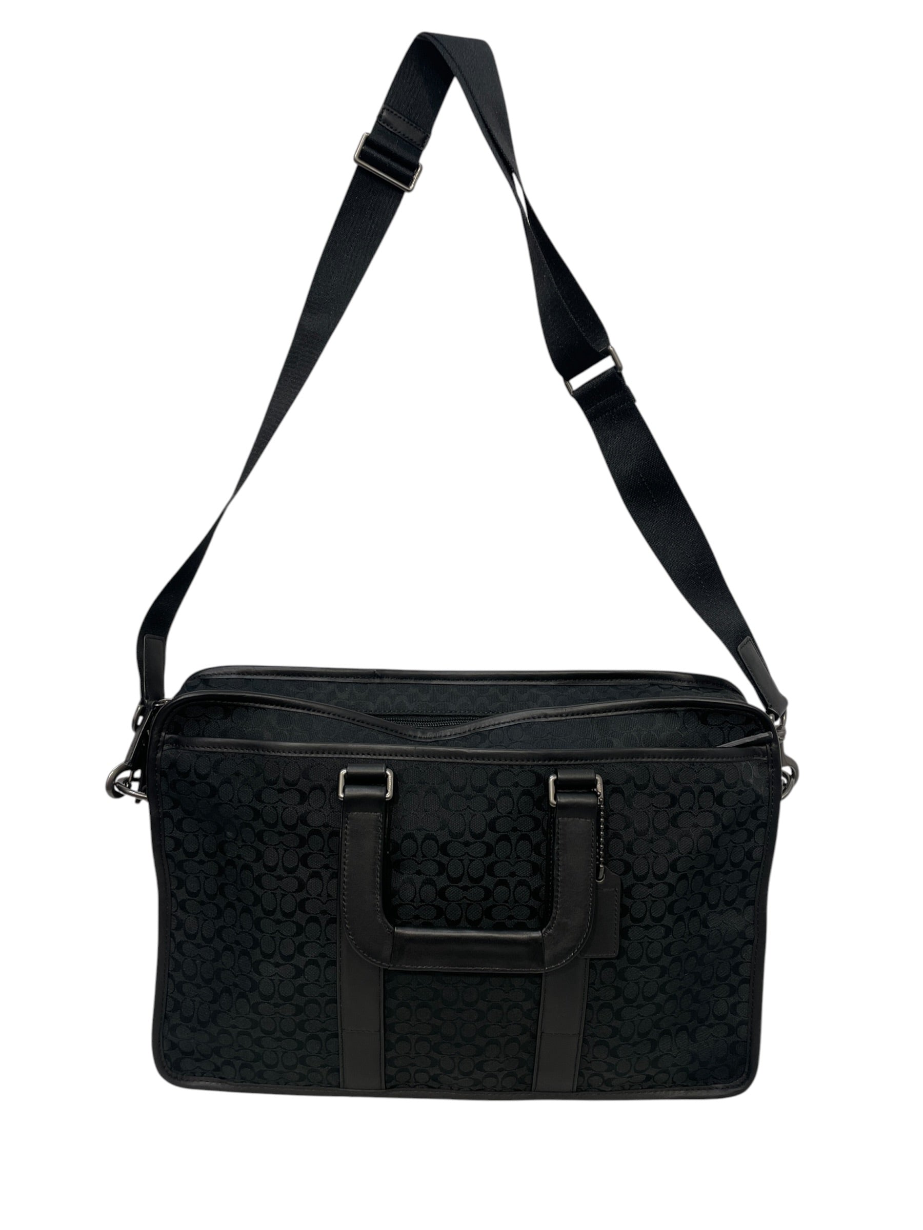 COACH/Briefcase/Monogram/Cotton/BLK/f70759 view 1