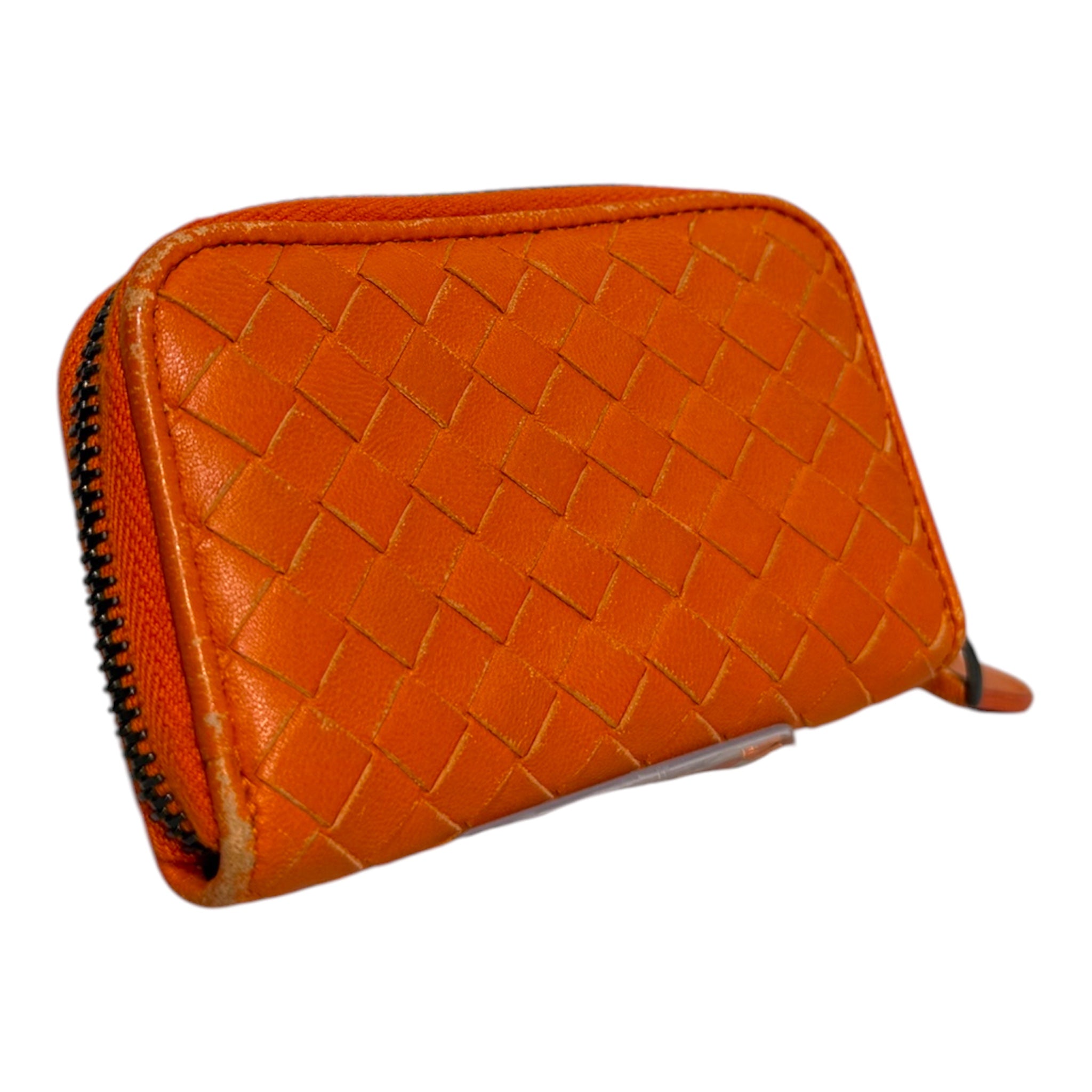 BOTTEGA VENETA/Coin Wallet/Leather/ORN/Intrecciato Zip-Around Wallet view 1