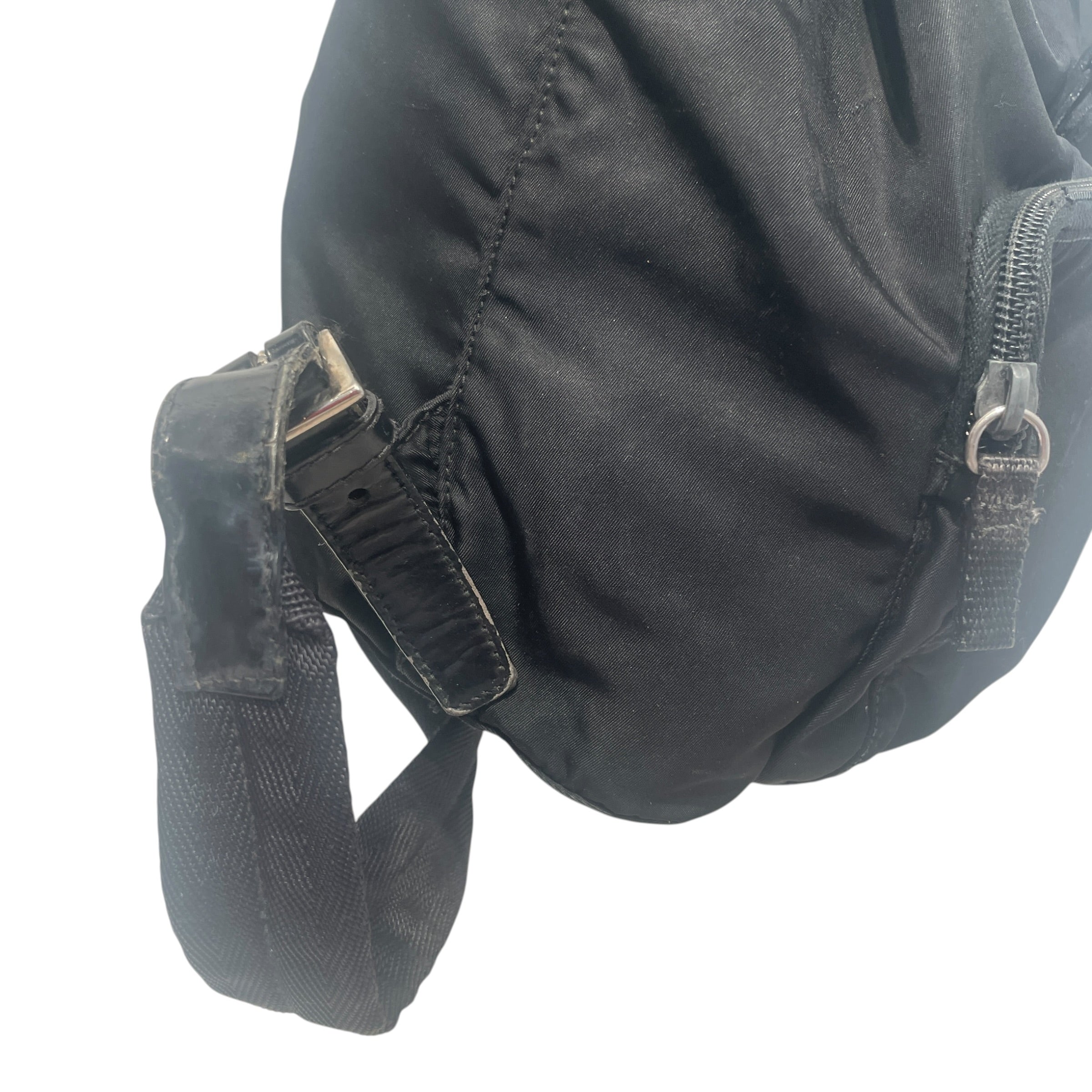PRADA/Backpack/Nylon/BLK/Drawstring Backpack view 7