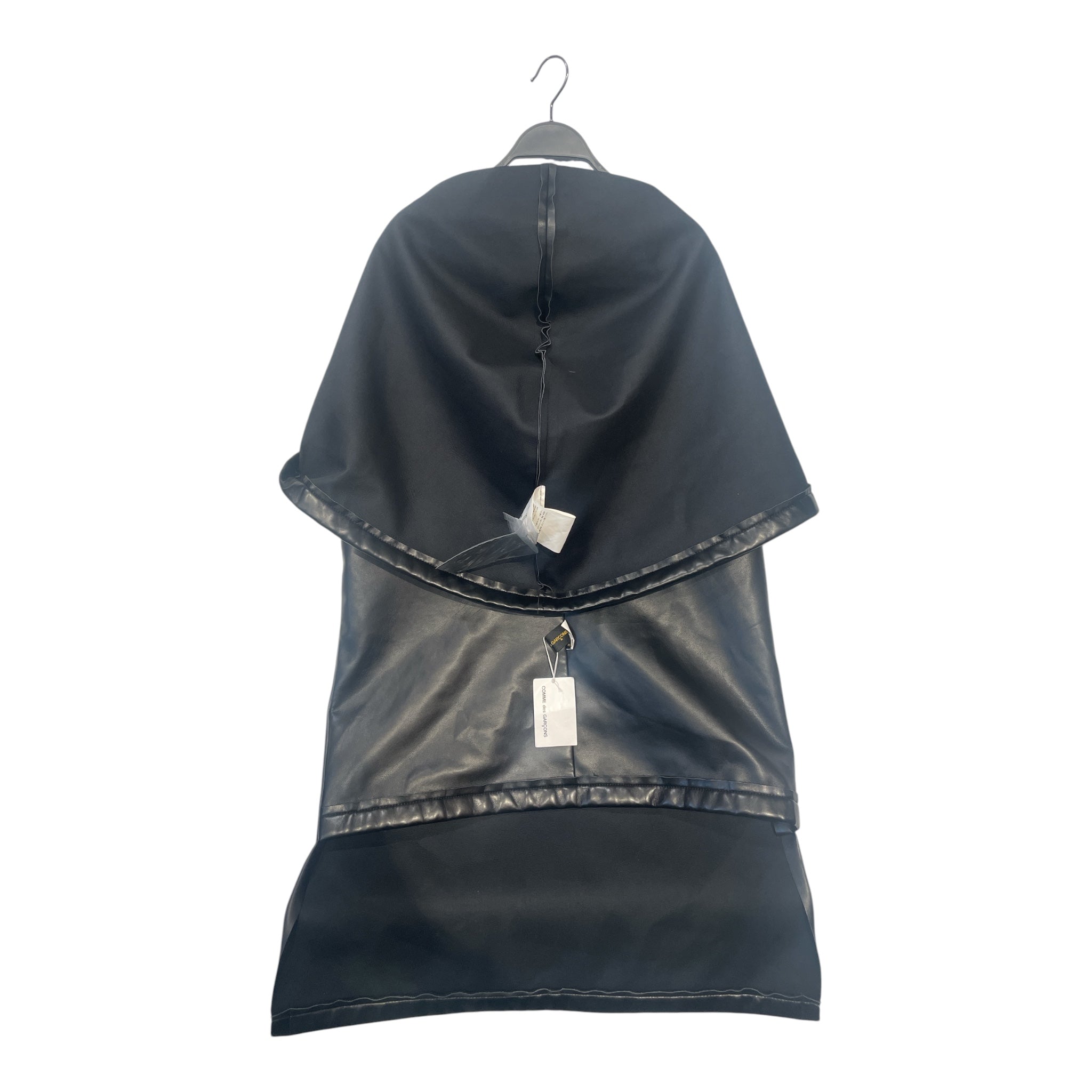 COMME des GARCONS/SL Cut & Sew/S/Leather/BLK/FW24 HOODED SHAWL view 2