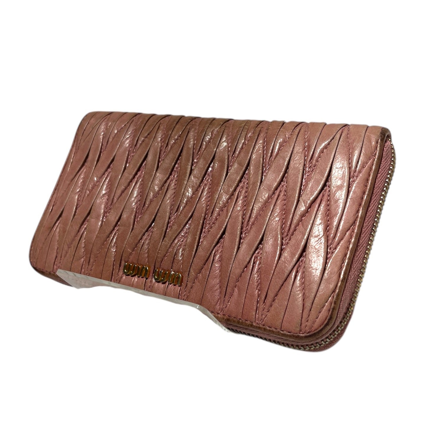 MIU MIU/Long Wallet/Leather/PNK/MATELASSE NAPPA LEATHER WALLET view 1